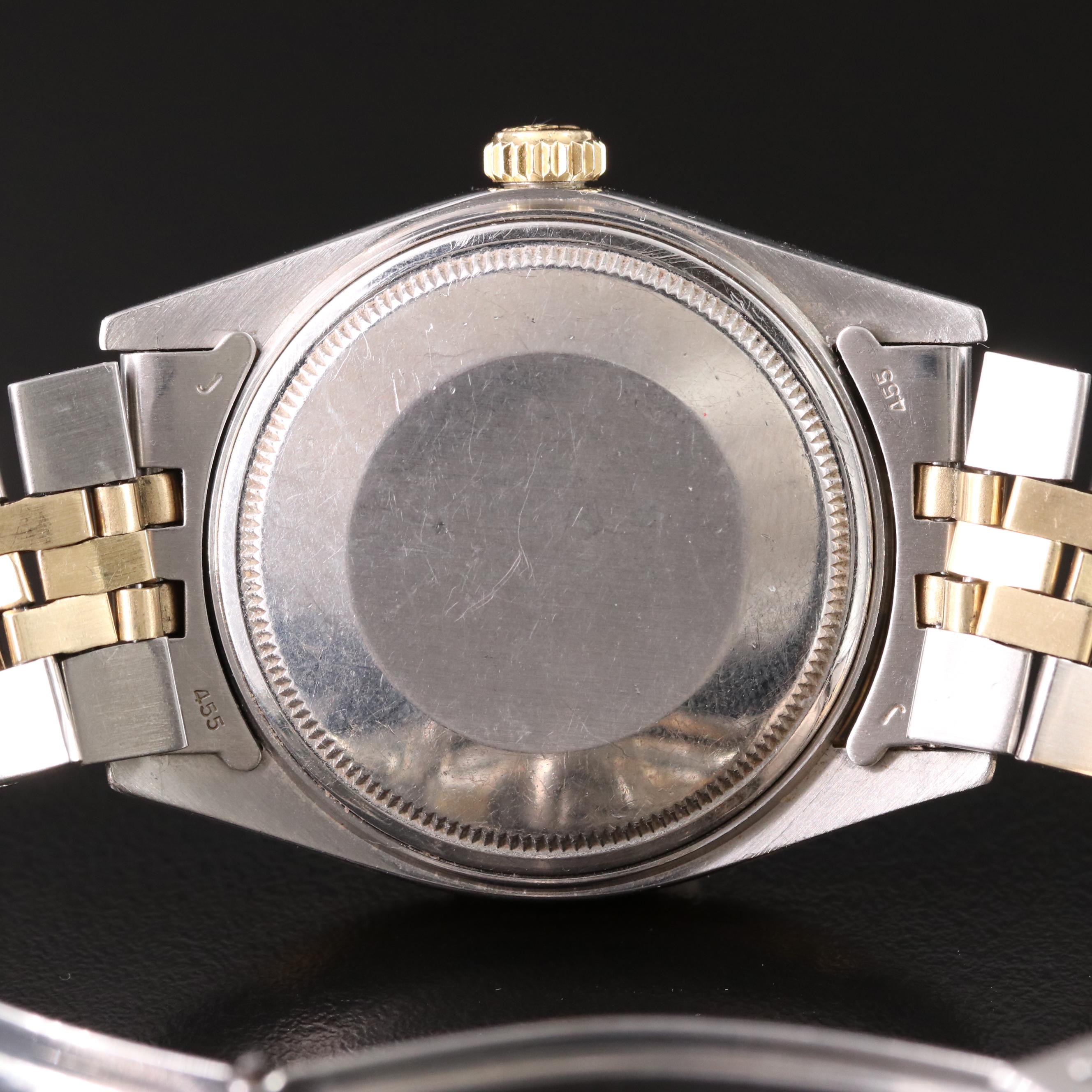 1975 Rolex Datejust 1601 Custom Rhinestone Dial & Diamond Bezel Automatic Watch
