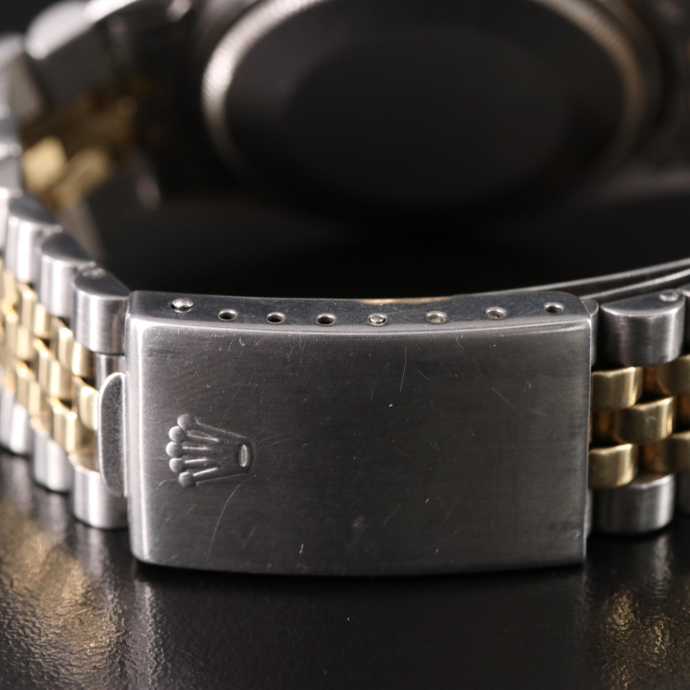 1975 Rolex Datejust 1601 Custom Rhinestone Dial & Diamond Bezel Automatic Watch