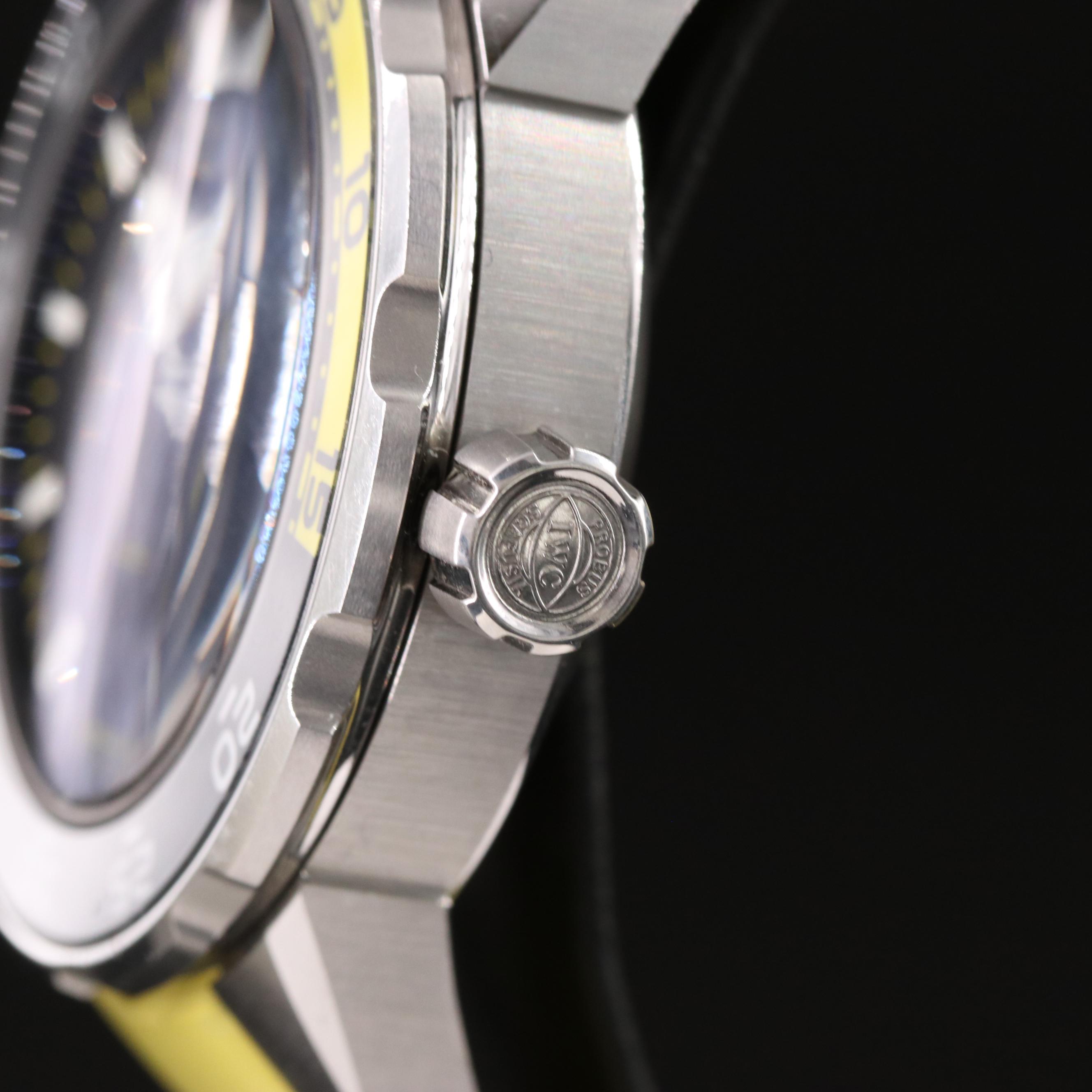 IWC Aquatimer Diver Yellow and Black Steel 44mm Automatic Watch