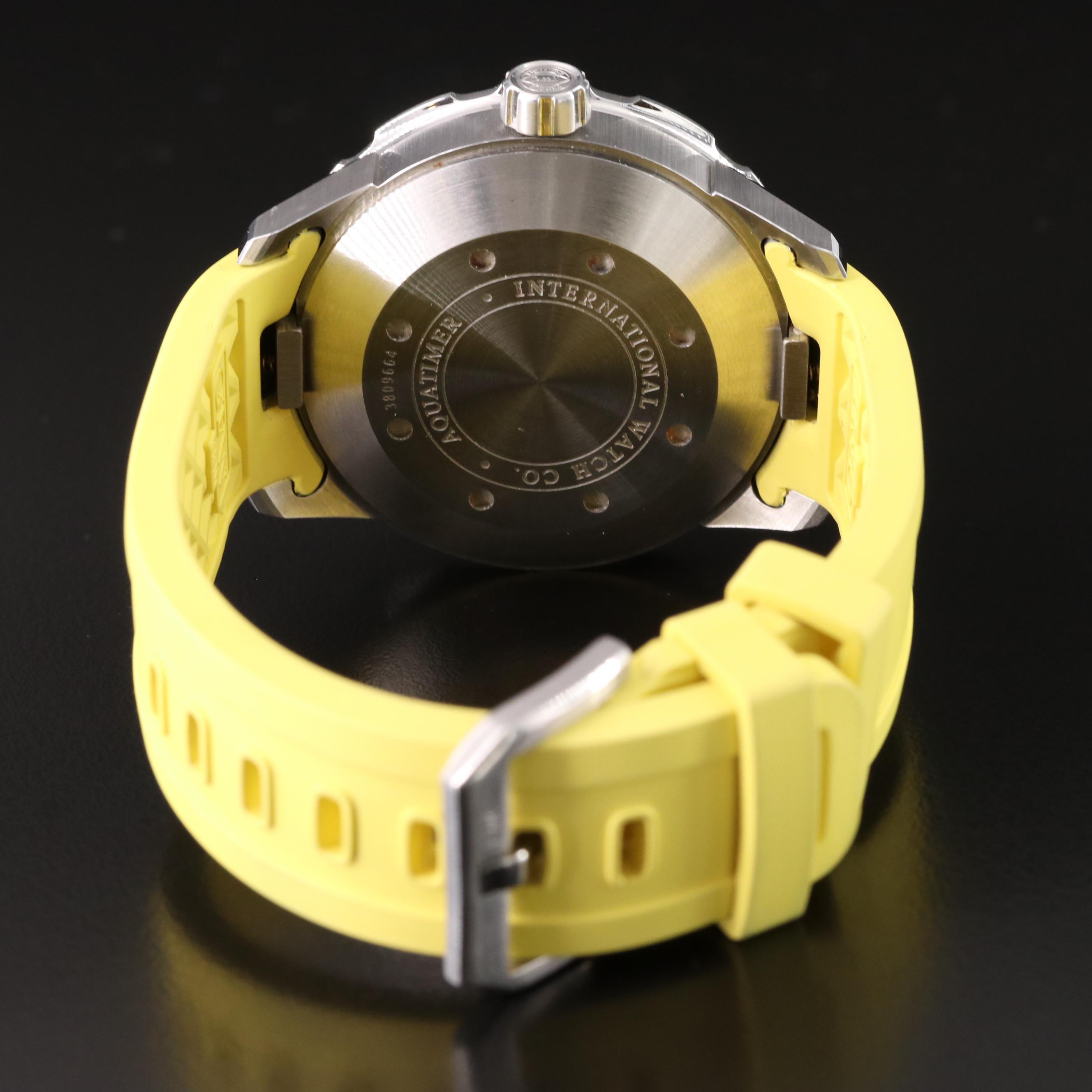 IWC Aquatimer Diver Yellow and Black Steel 44mm Automatic Watch