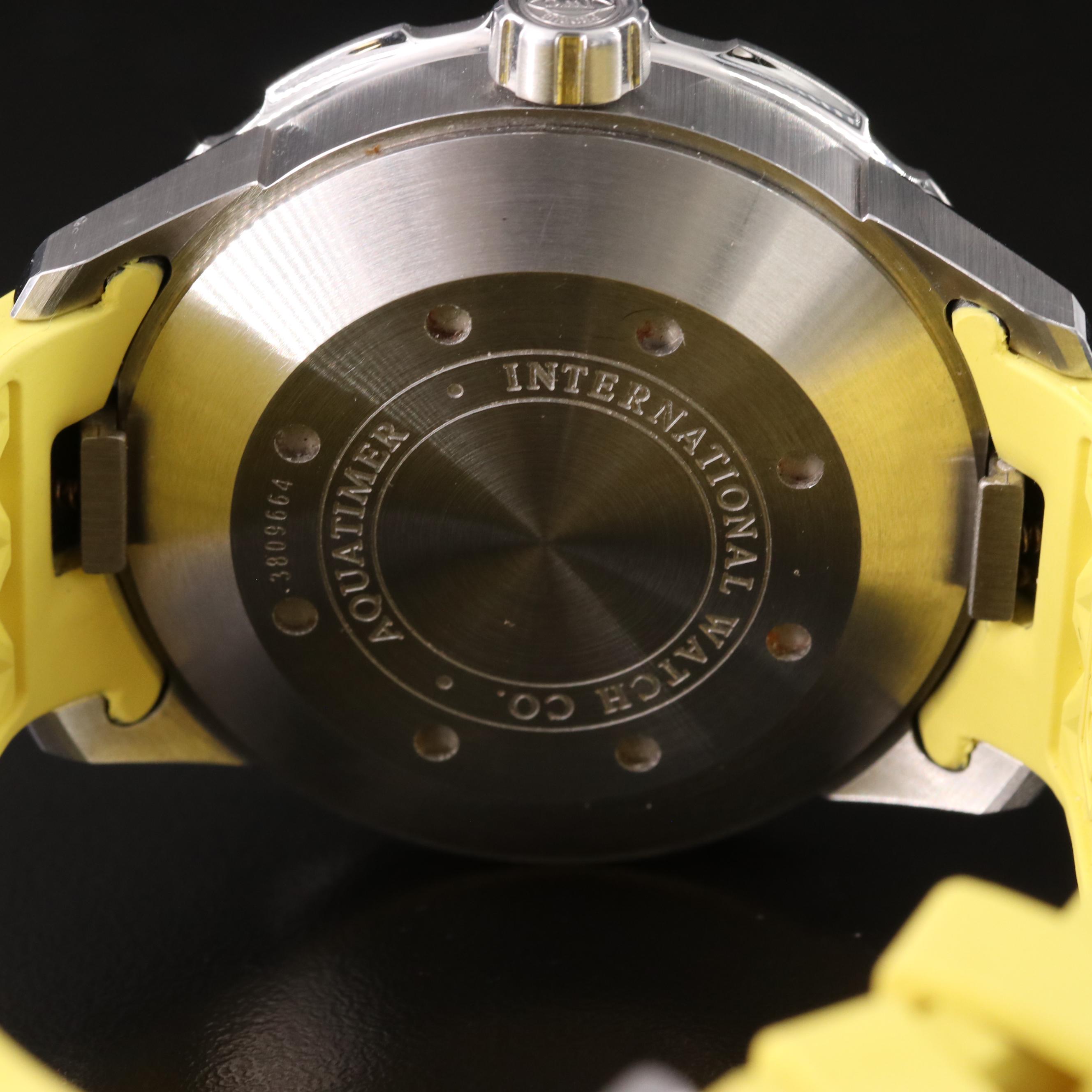 IWC Aquatimer Diver Yellow and Black Steel 44mm Automatic Watch