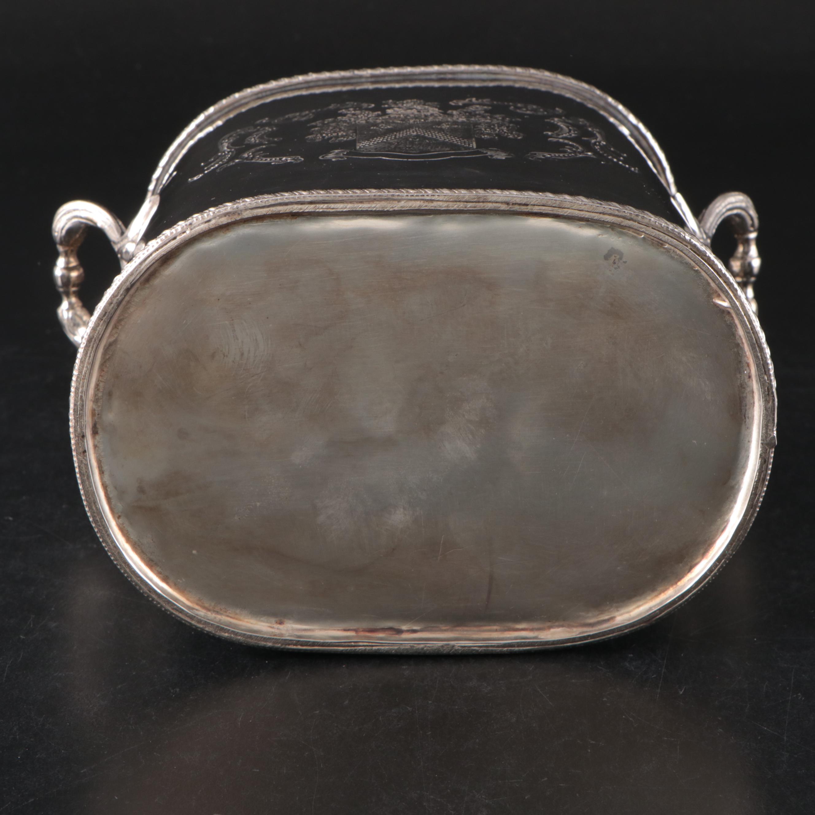 Ellis-Barker Etched Silver Plate Ewer with Wallace Tray and Assorted Serveware