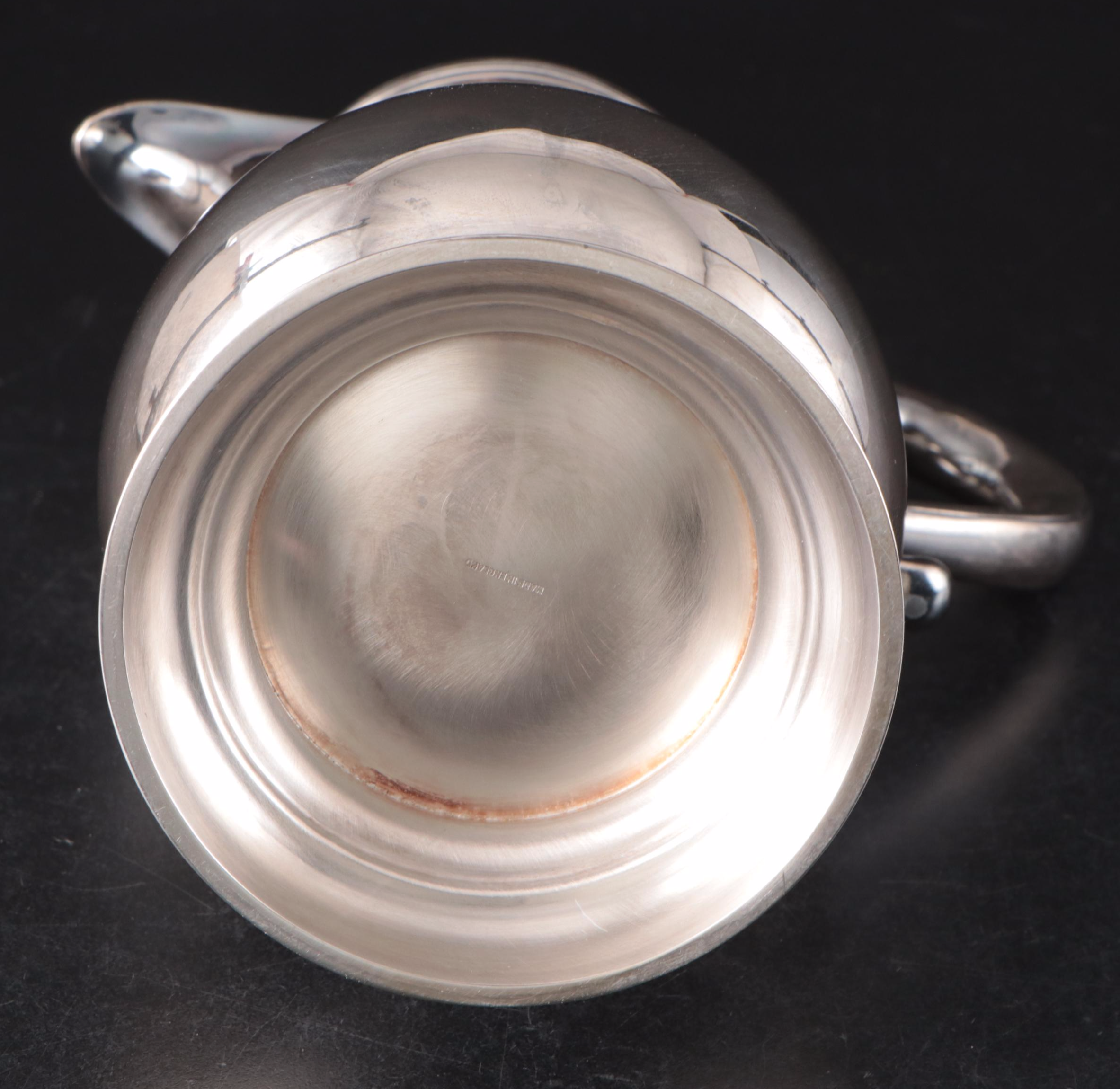 Ellis-Barker Etched Silver Plate Ewer with Wallace Tray and Assorted Serveware