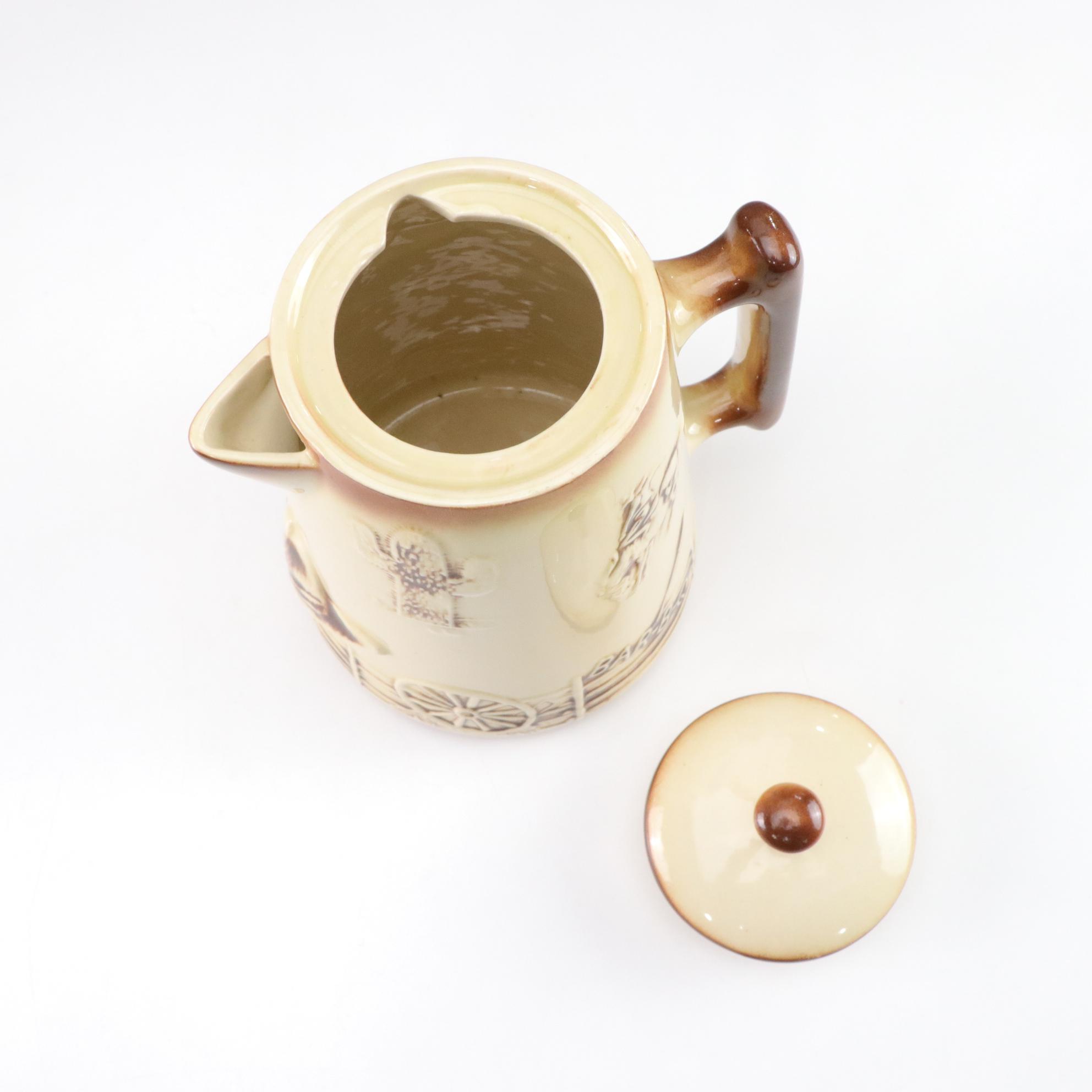 McCoy "El Rancho" Bar-B-Q Themed Ceramic Pitcher & Cookie Jar