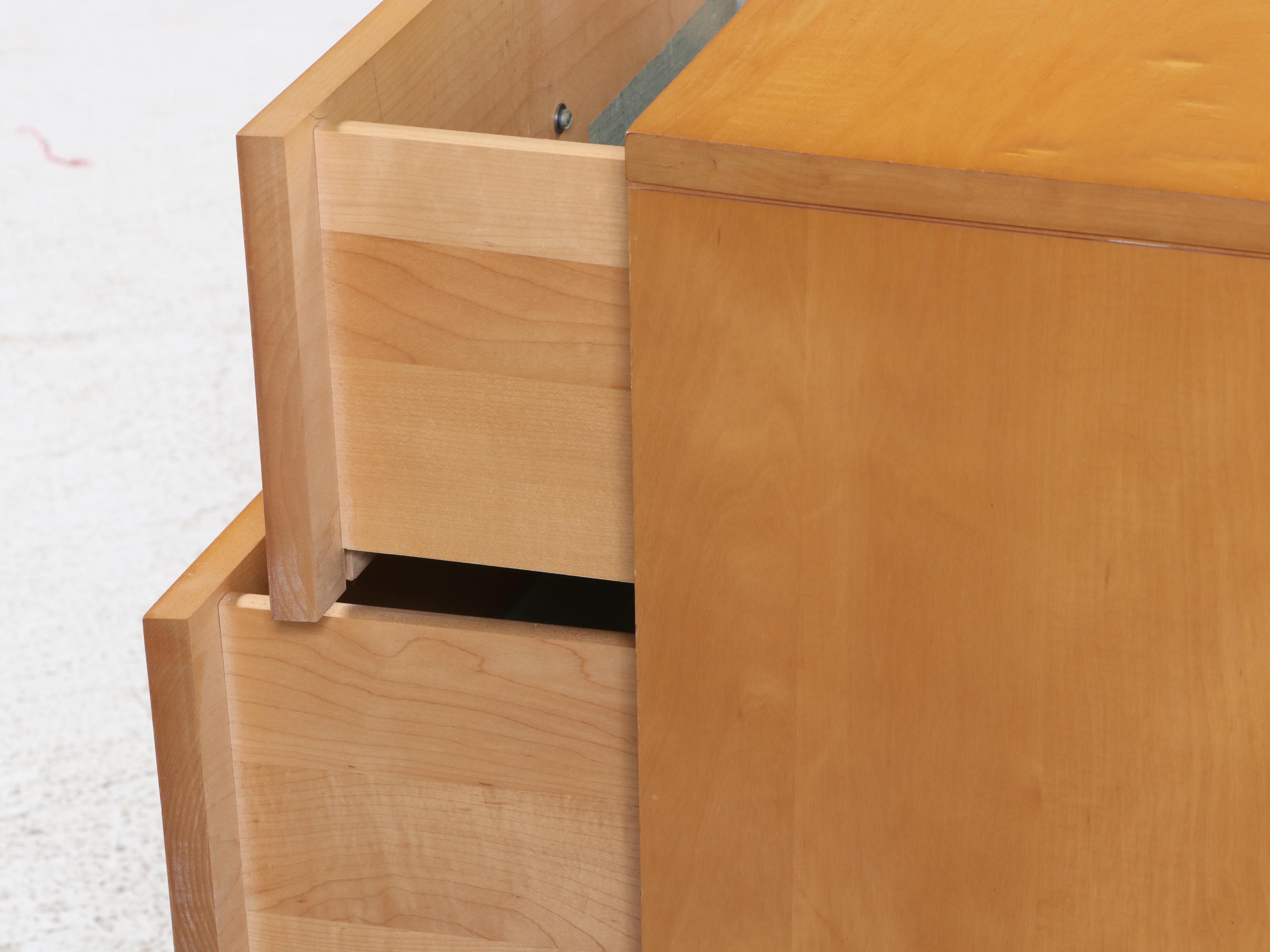 Paul McCobb for Winchendon "Planner Group" Maple and Ebonized Nightstand