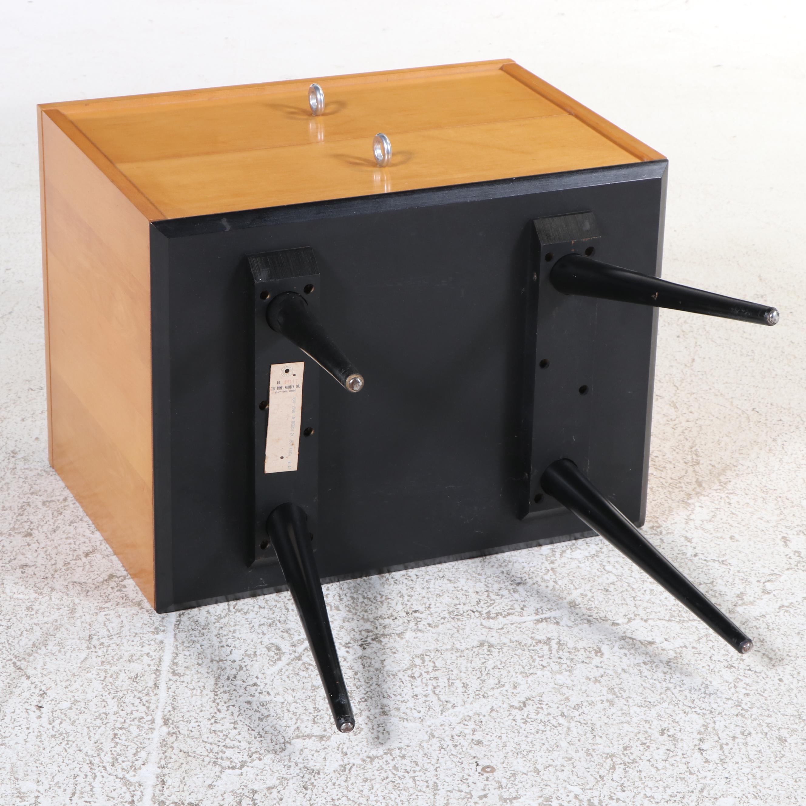 Paul McCobb for Winchendon "Planner Group" Maple and Ebonized Nightstand