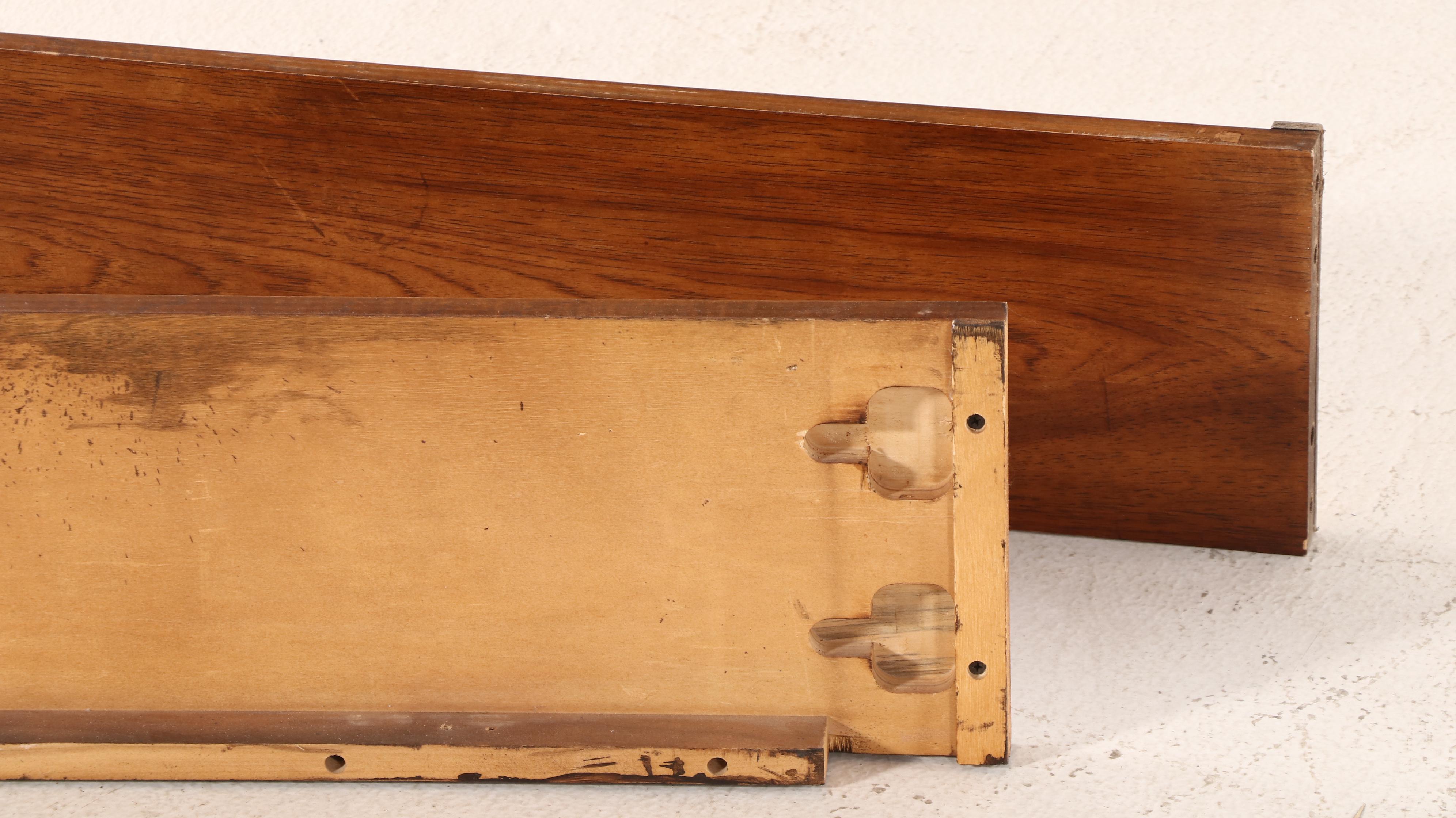 Louis XV Style Oak and Burl Wood King Sized Bed Frame