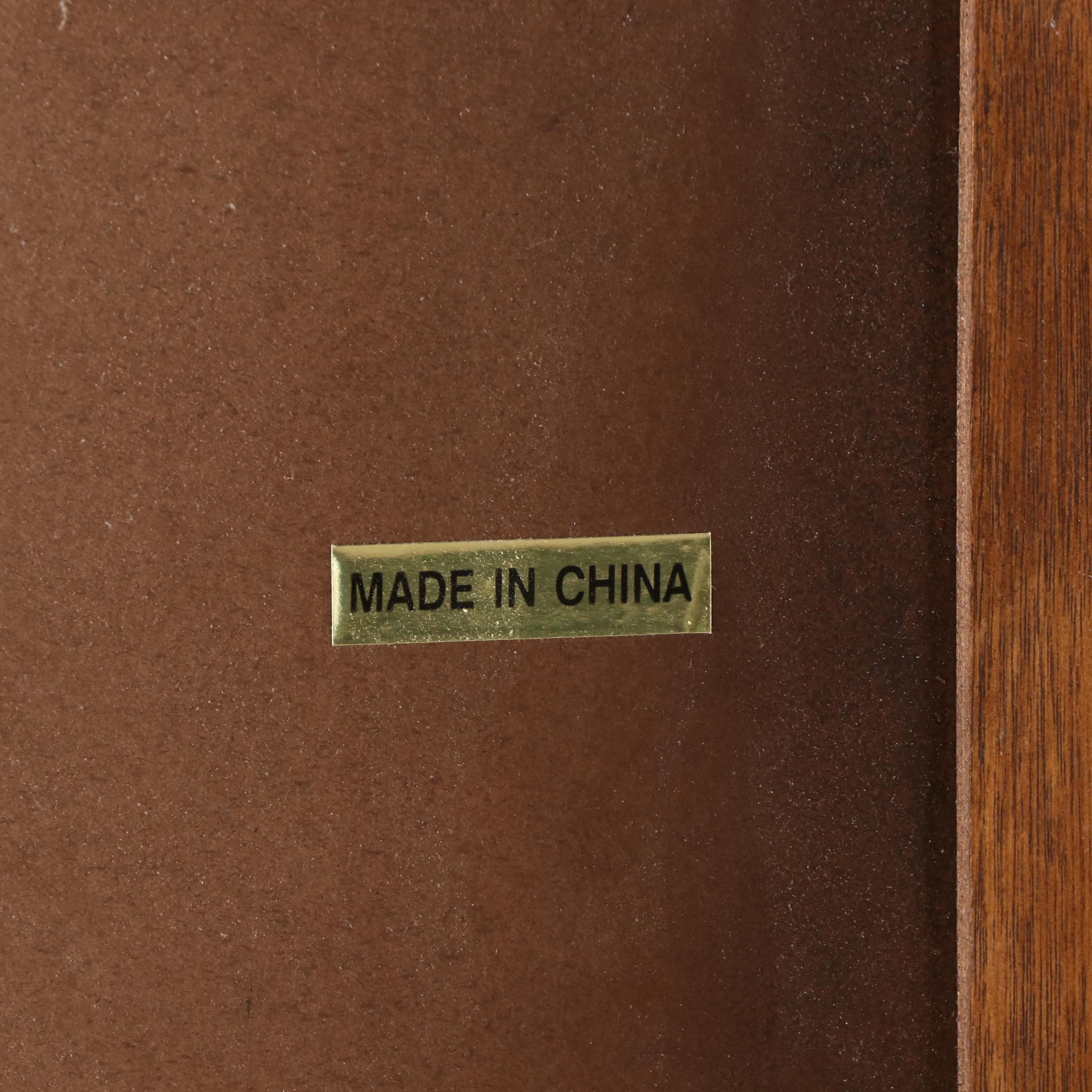 Louis XV Style Oak and Burl Wood King Sized Bed Frame