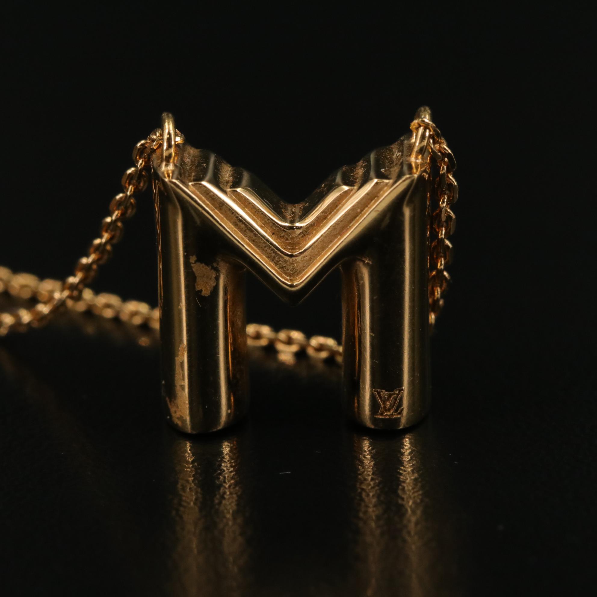 Louis Vuitton  LV and Me Letter M Necklace