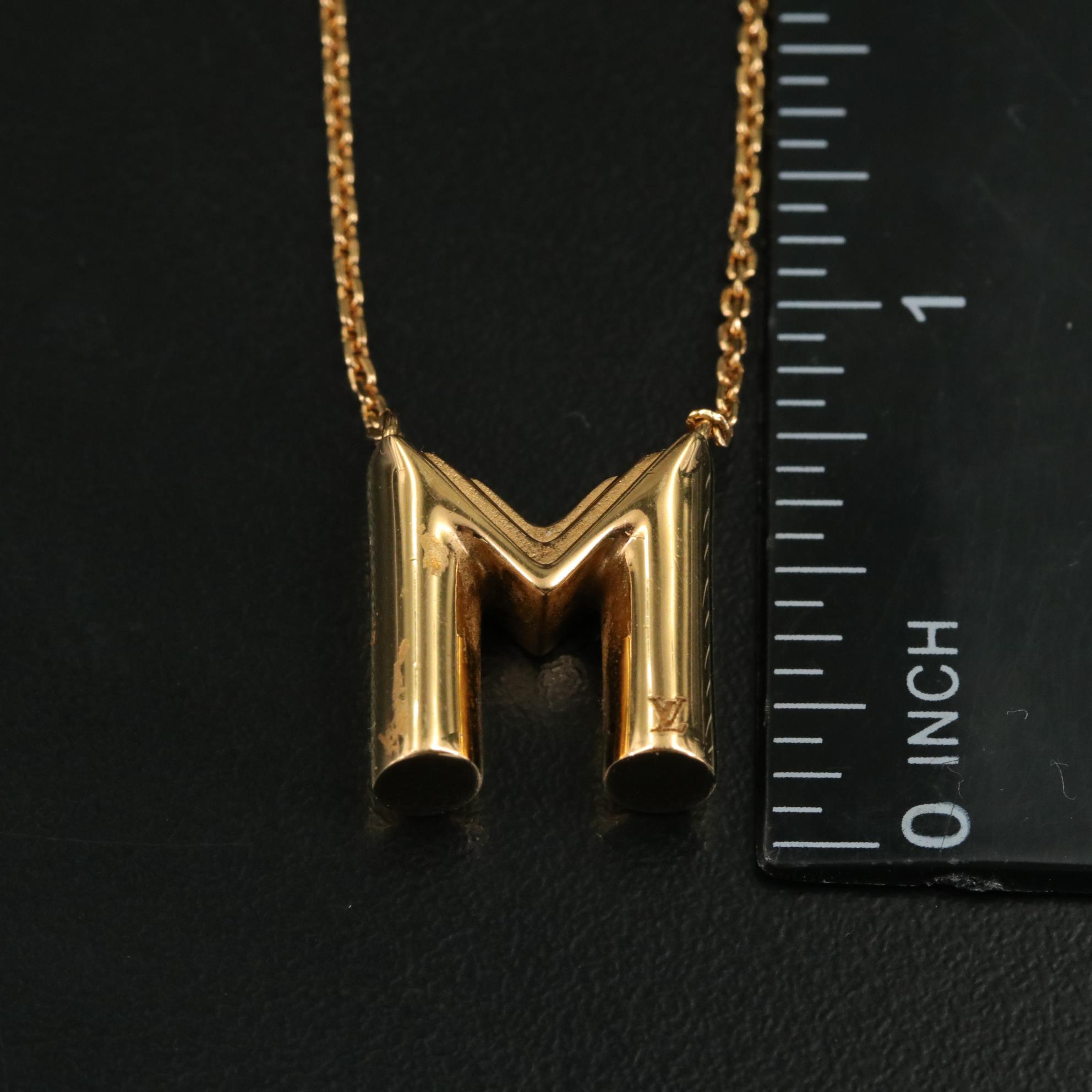 Louis Vuitton  LV and Me Letter M Necklace