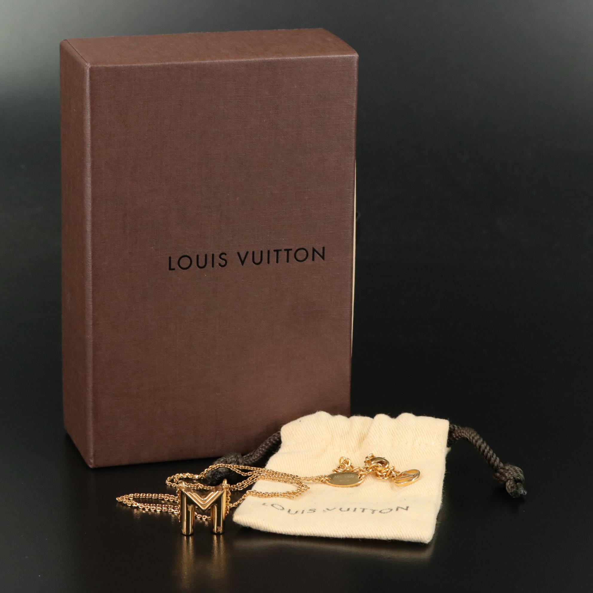 Louis Vuitton  LV and Me Letter M Necklace