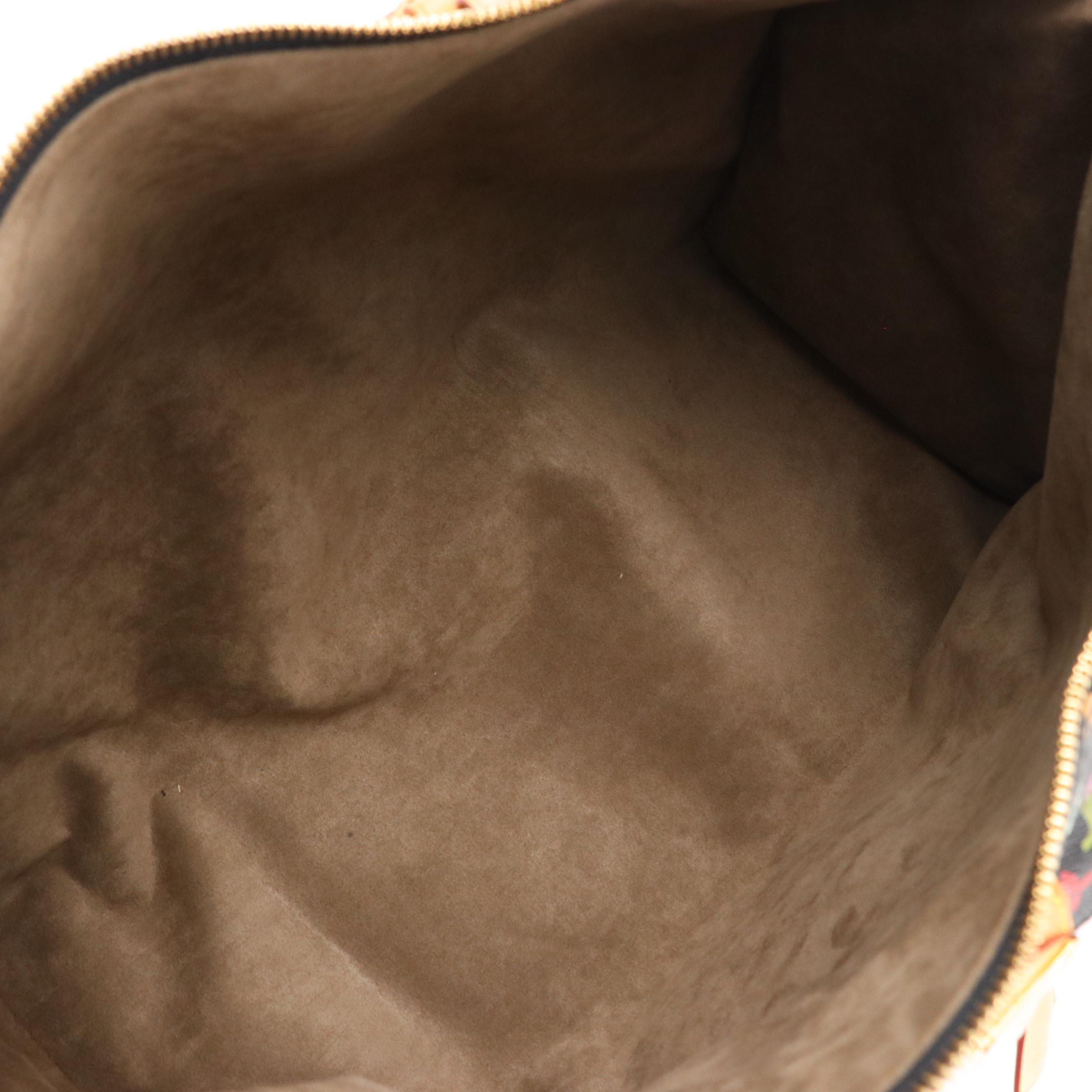 Louis Vuitton x Takashi Murakami Keepall 45 in Black Monogram Multicolore