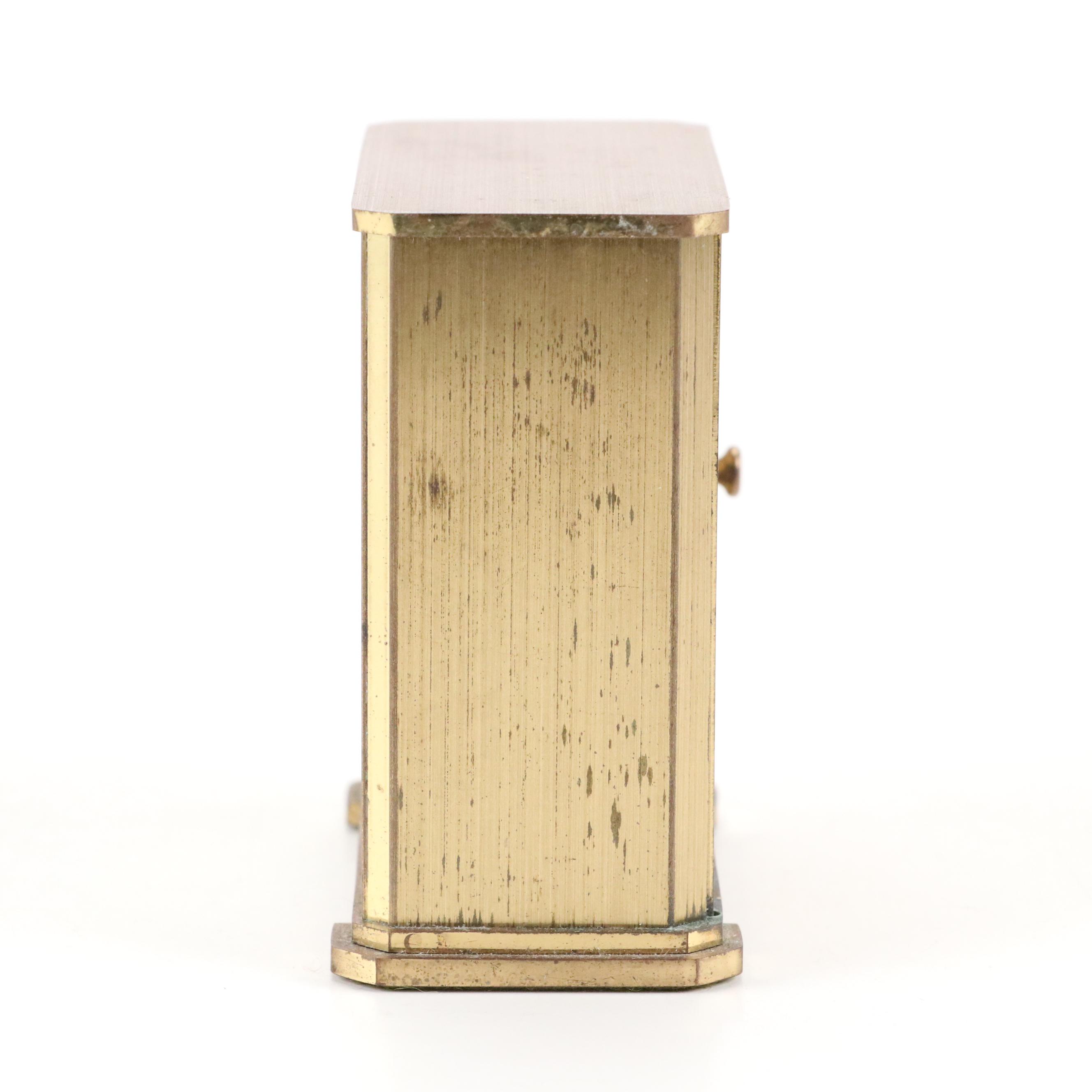 Tiffany & Co. "Portfolio" Brass Desk Clock