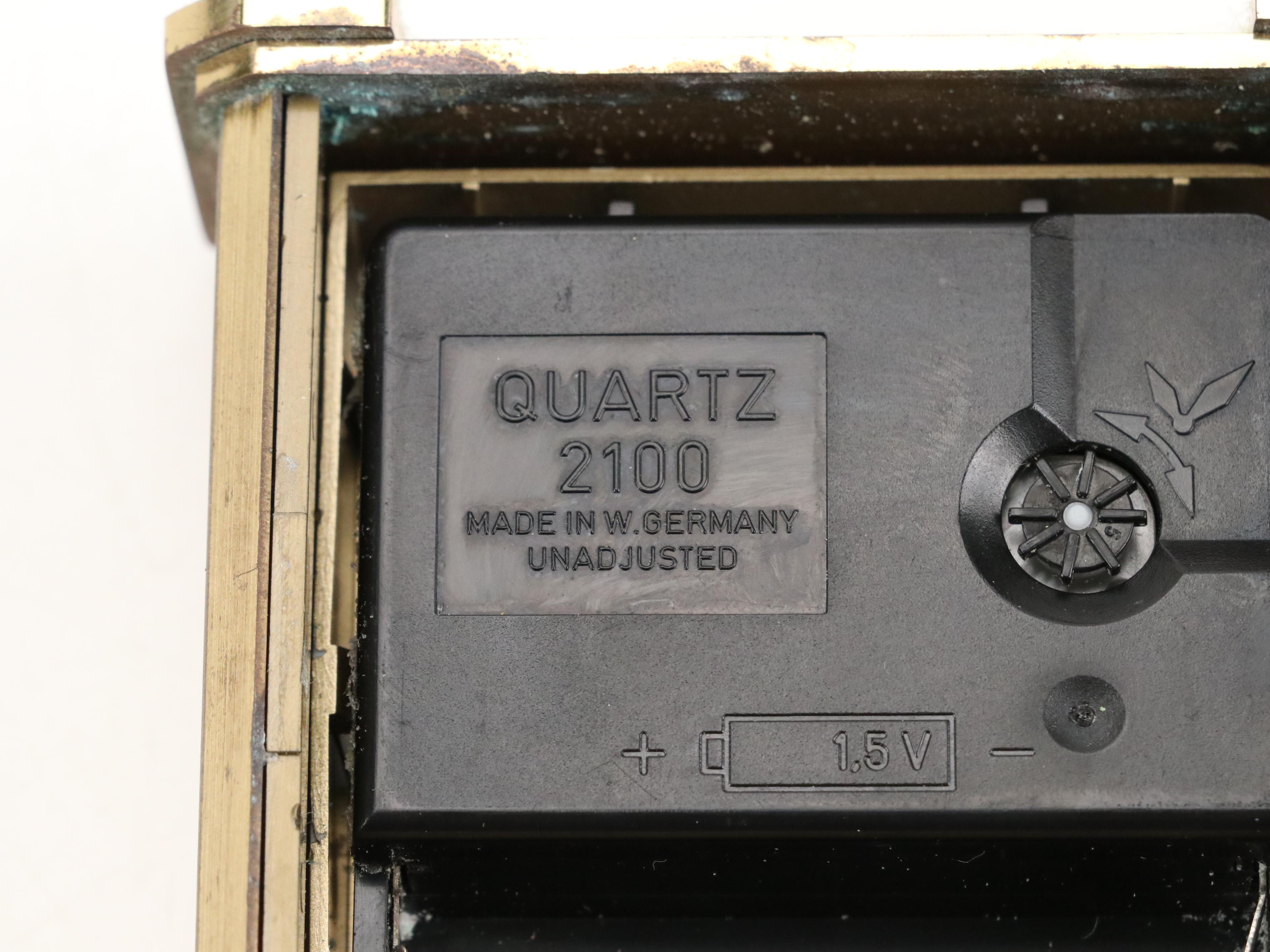 Tiffany & Co. "Portfolio" Brass Desk Clock