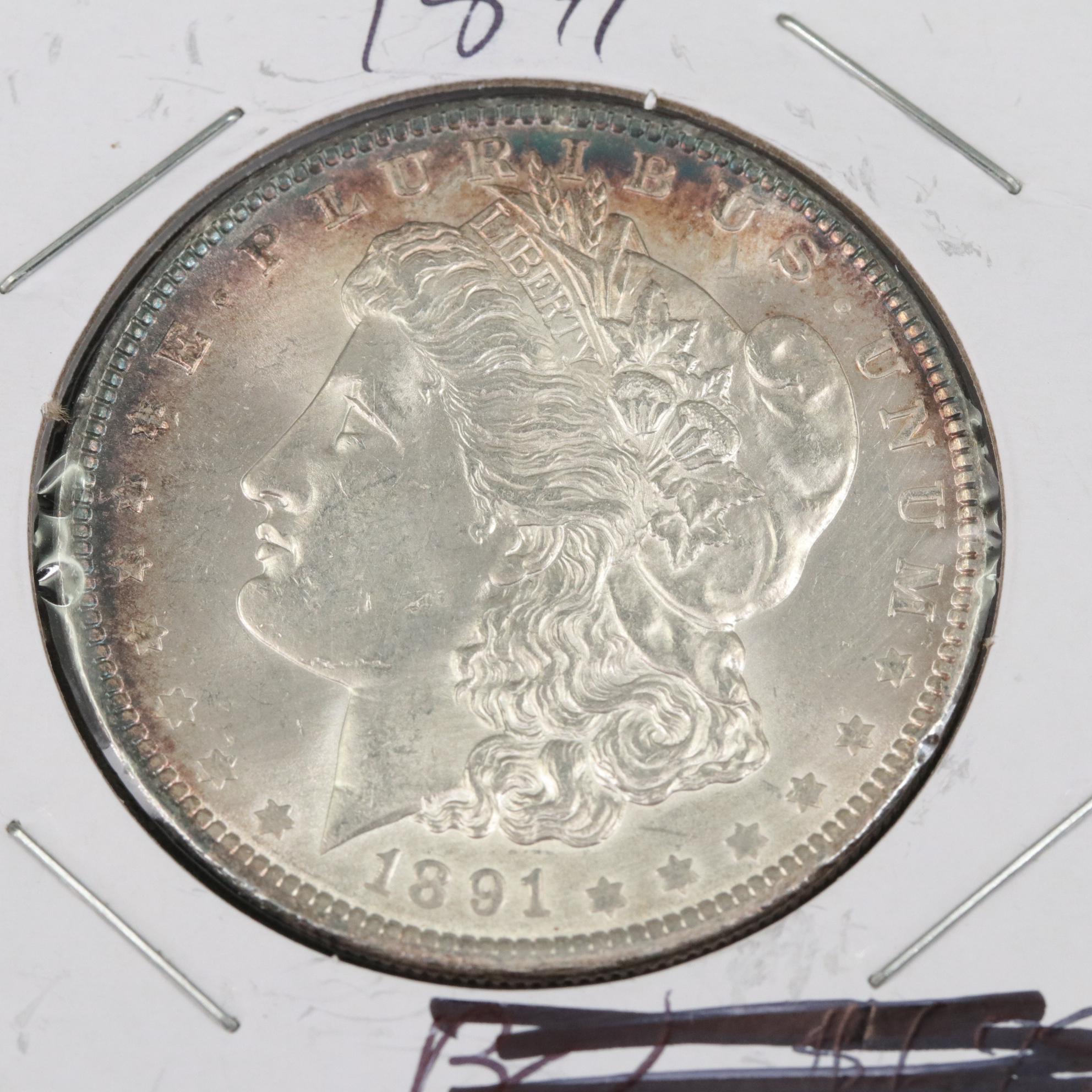 1891 Morgan Silver Dollar