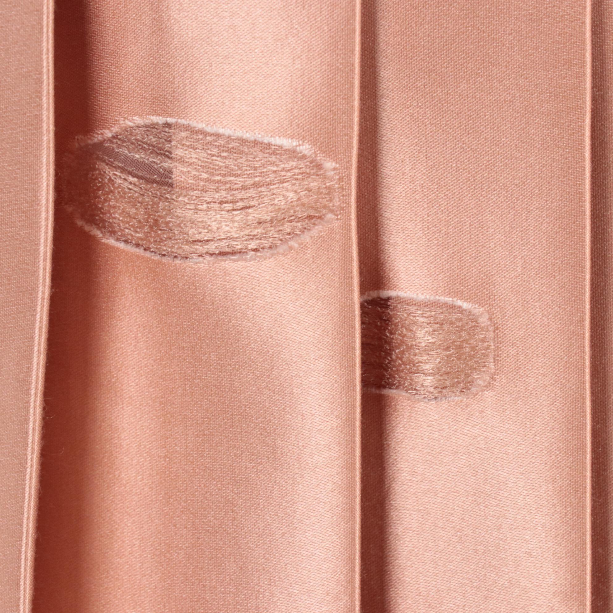 Miu Miu Blush Pink Pleated Silk Blend Dress with Distressed Dot Detailing