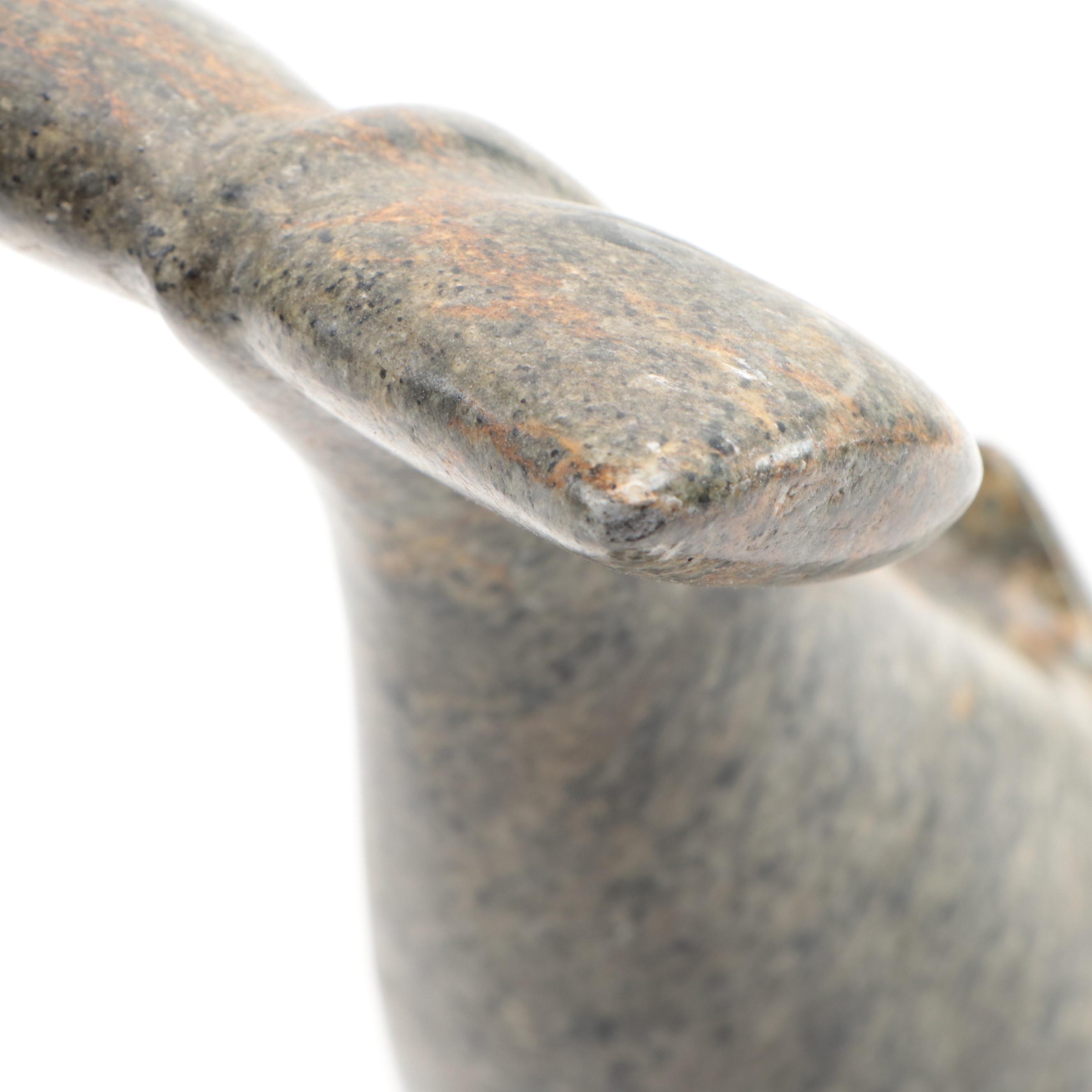 Guy Maclure Carved Stone Whale Figurine, 1984