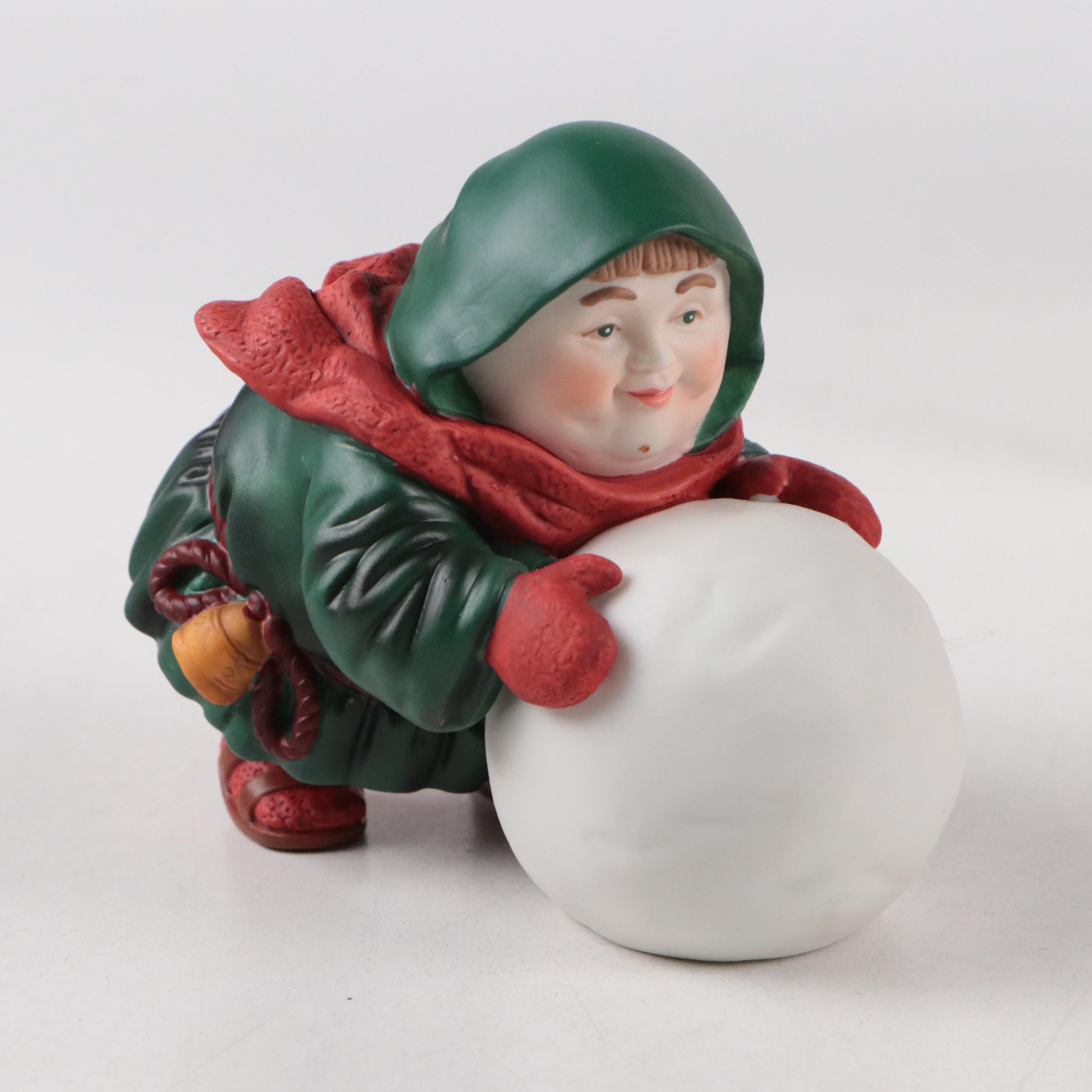Department 56 "Sigmund the Snowshoer" and More Porcelain Christmas Decorations