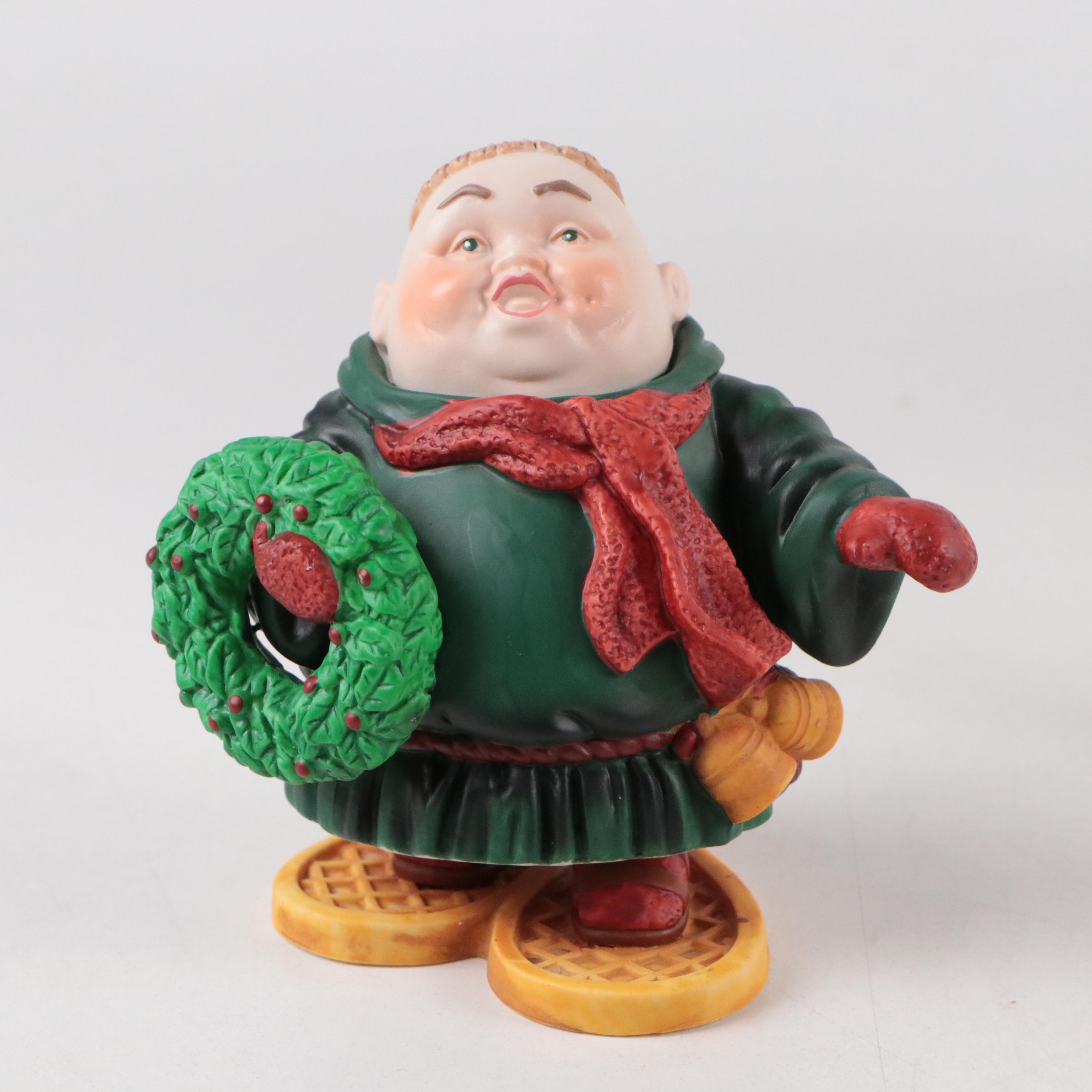 Department 56 "Sigmund the Snowshoer" and More Porcelain Christmas Decorations