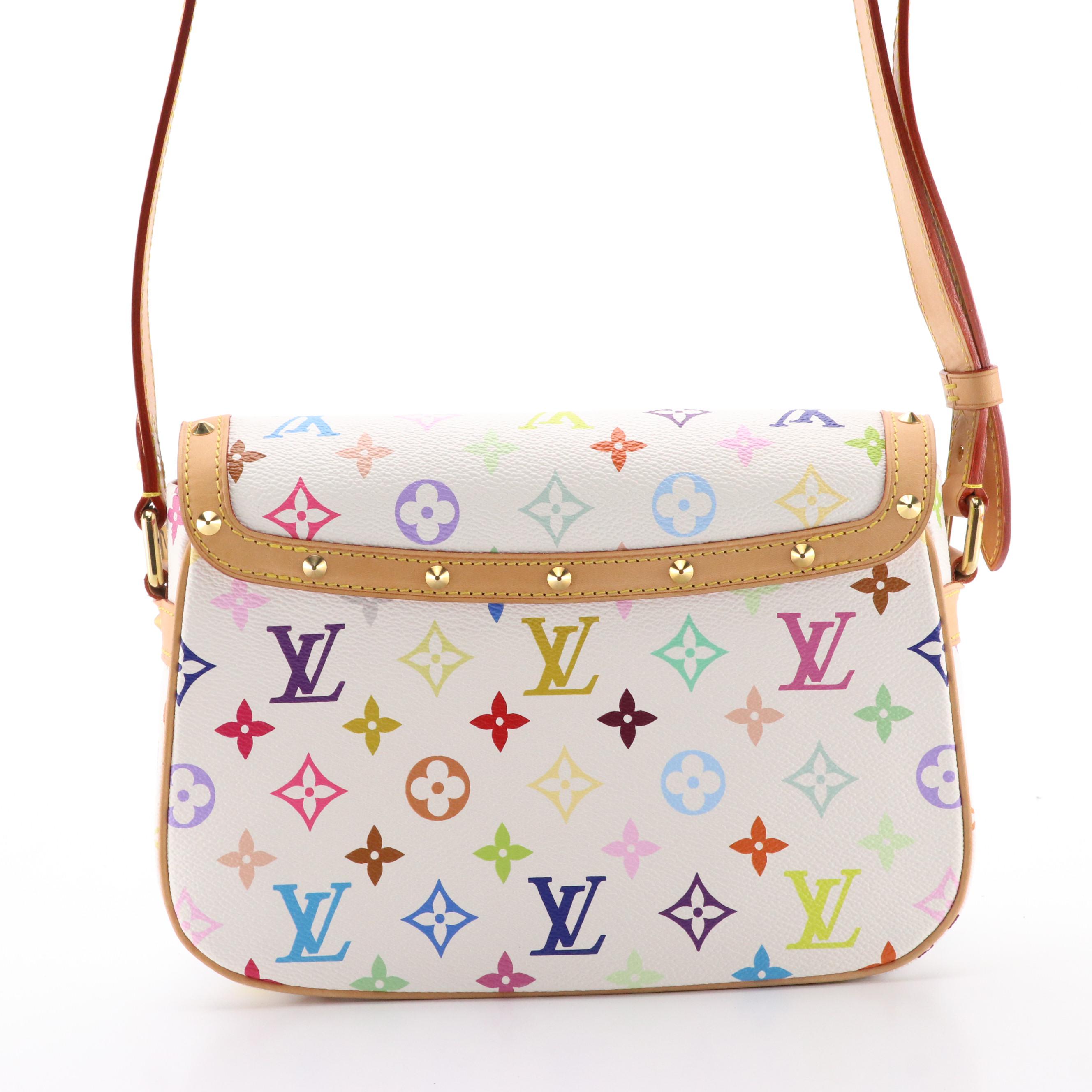 Louis Vuitton Sologne Shoulder Bag in Black Multicolore Canvas and Leather