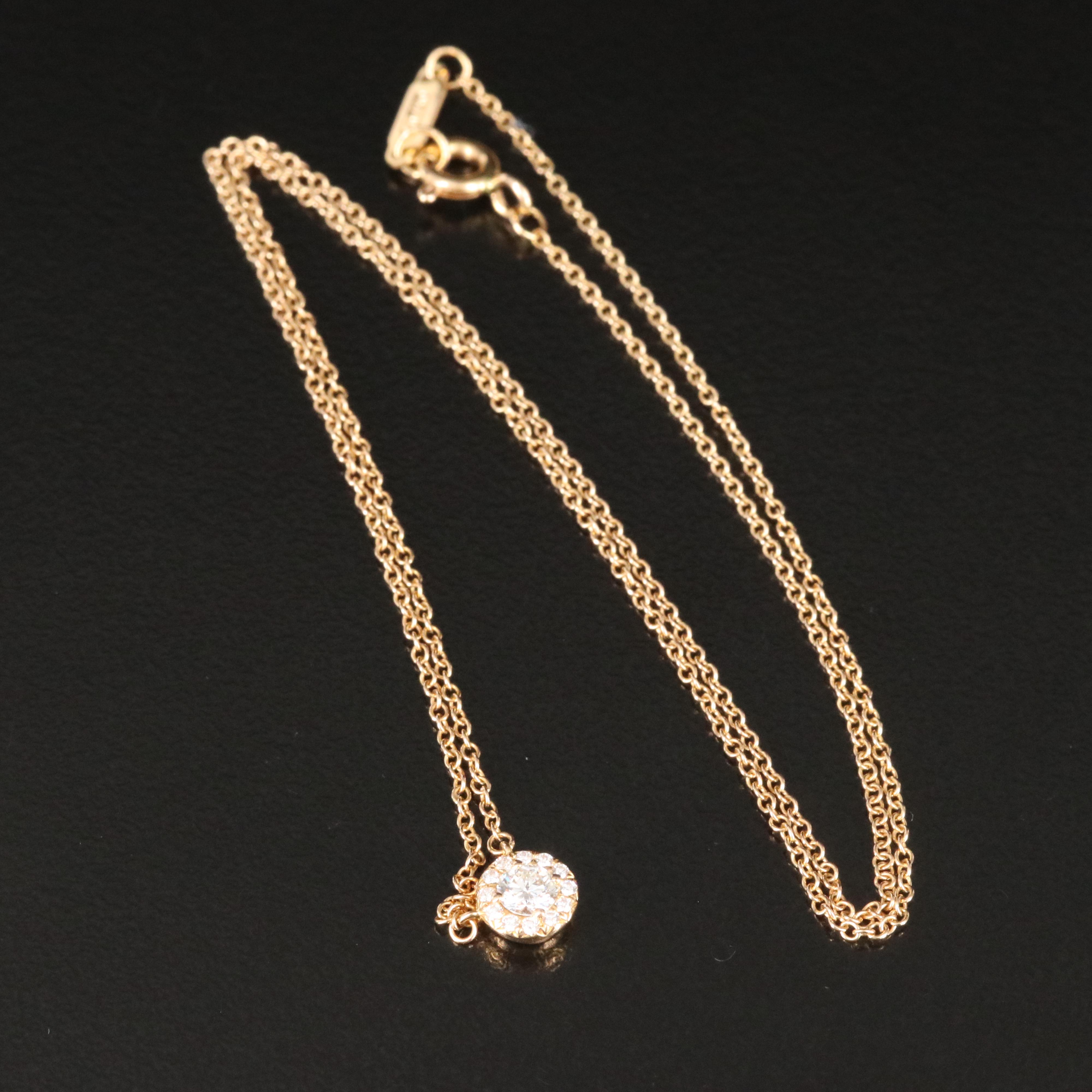 Tiffany & Co. Soleste 18K Rose Gold Diamond Necklace