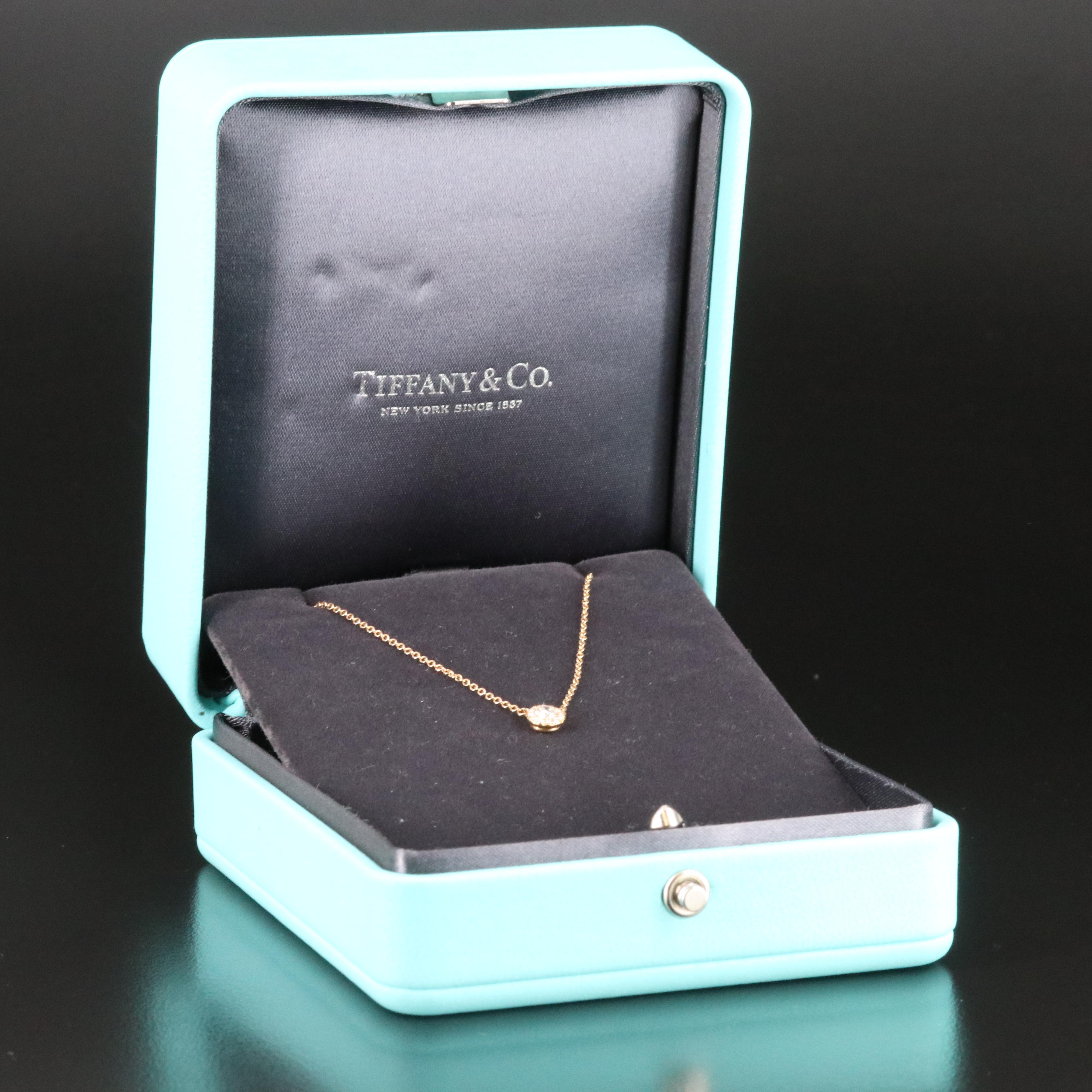 Tiffany & Co. Soleste 18K Rose Gold Diamond Necklace