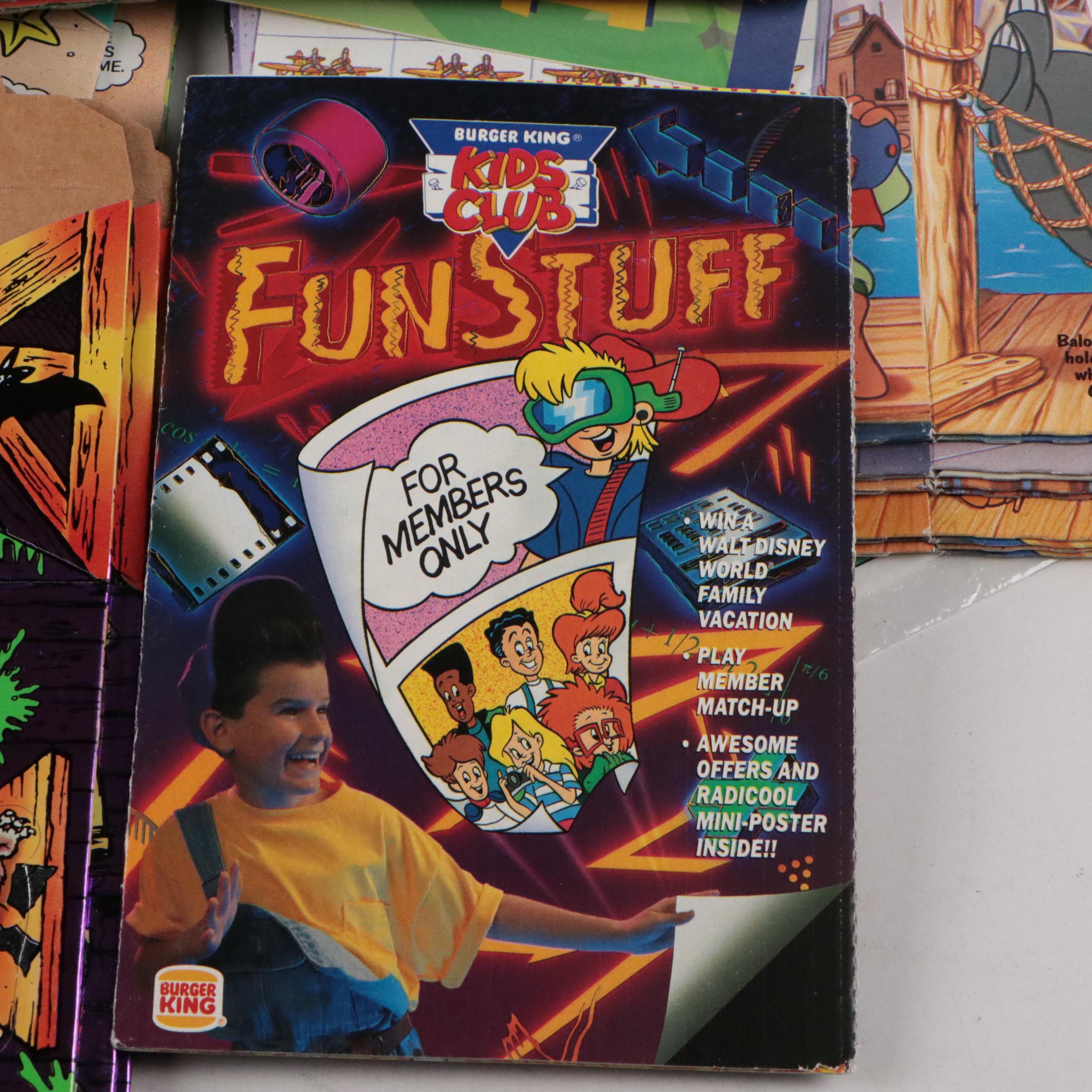 McDonald's Muppets and More Happy Meal Boxes with Taco Bell Goosebumps Box