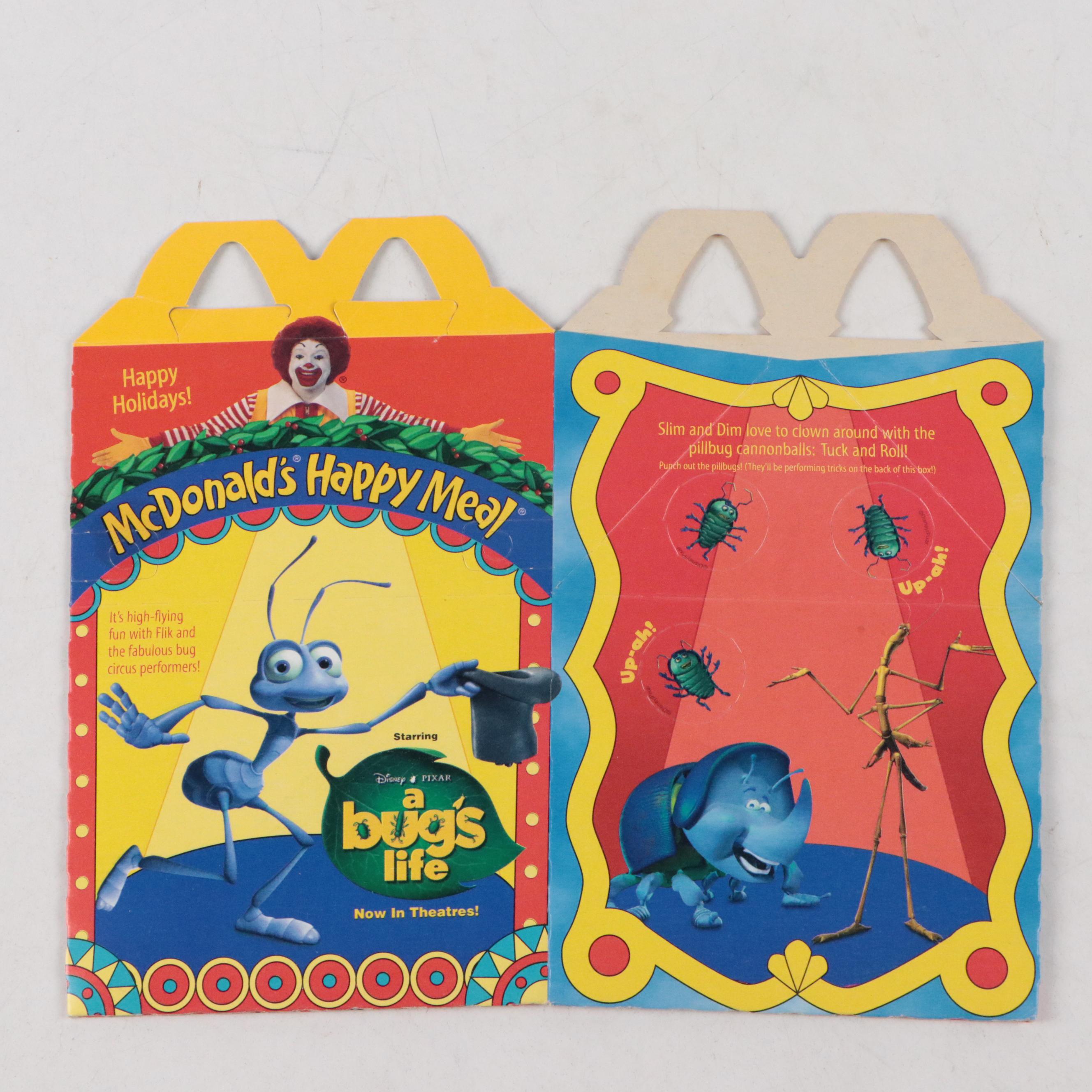 McDonald's Muppets and More Happy Meal Boxes with Taco Bell Goosebumps Box