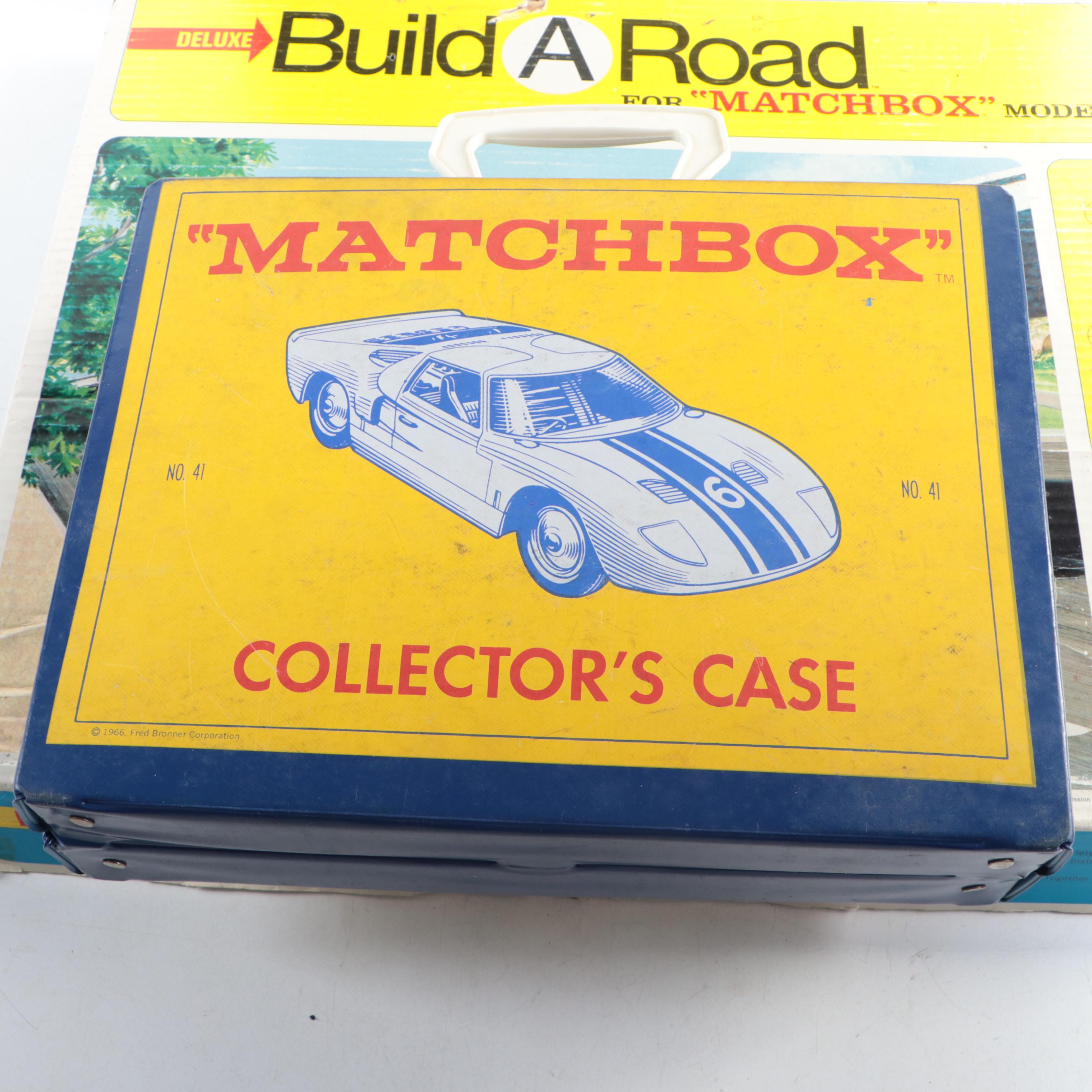 Matchbox "Dodge Wreck Truck" with More Toy Cars and "Build-A-Road" Sets