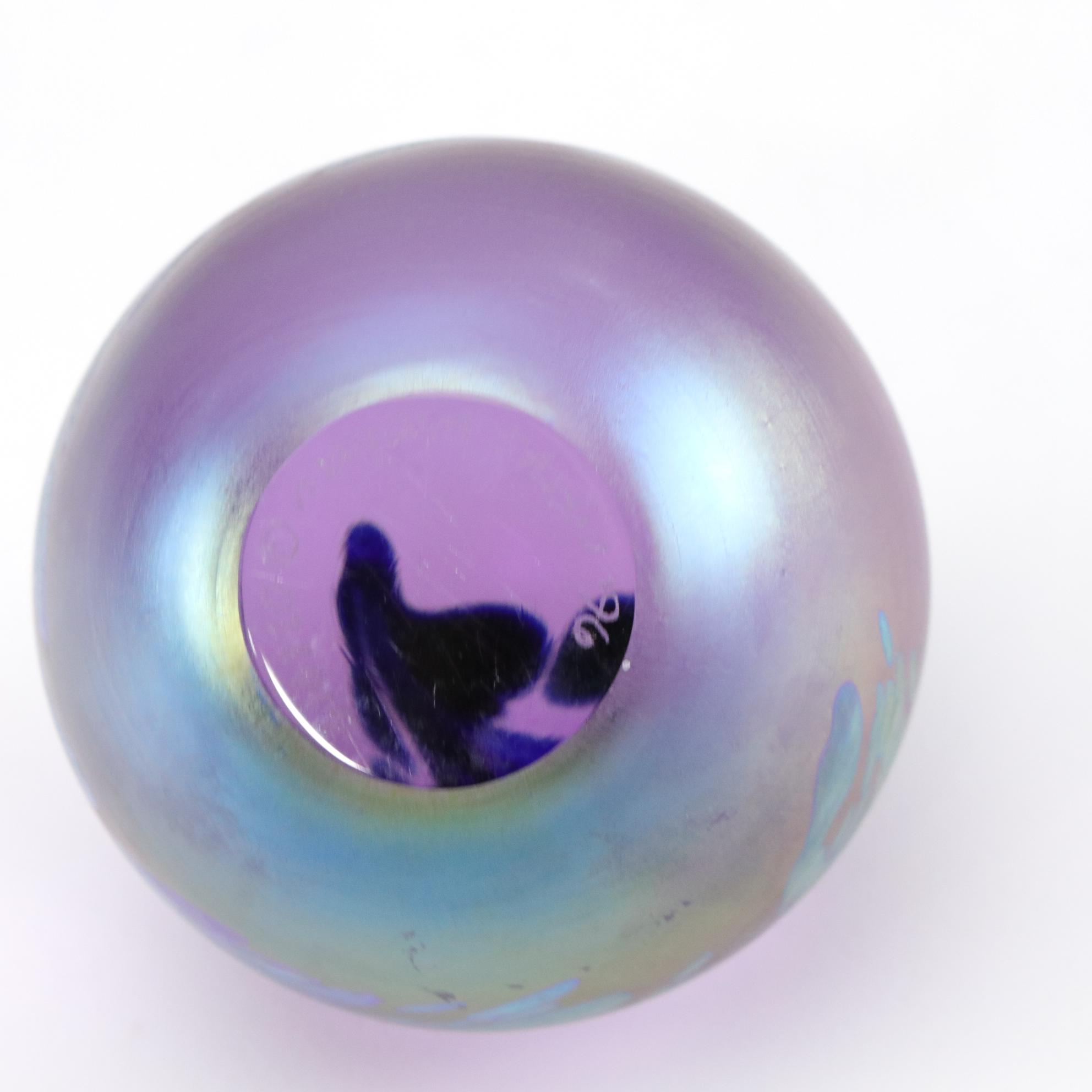 Maytum Studios Lilac Iridescent Glass Paperweight Featured In Collection