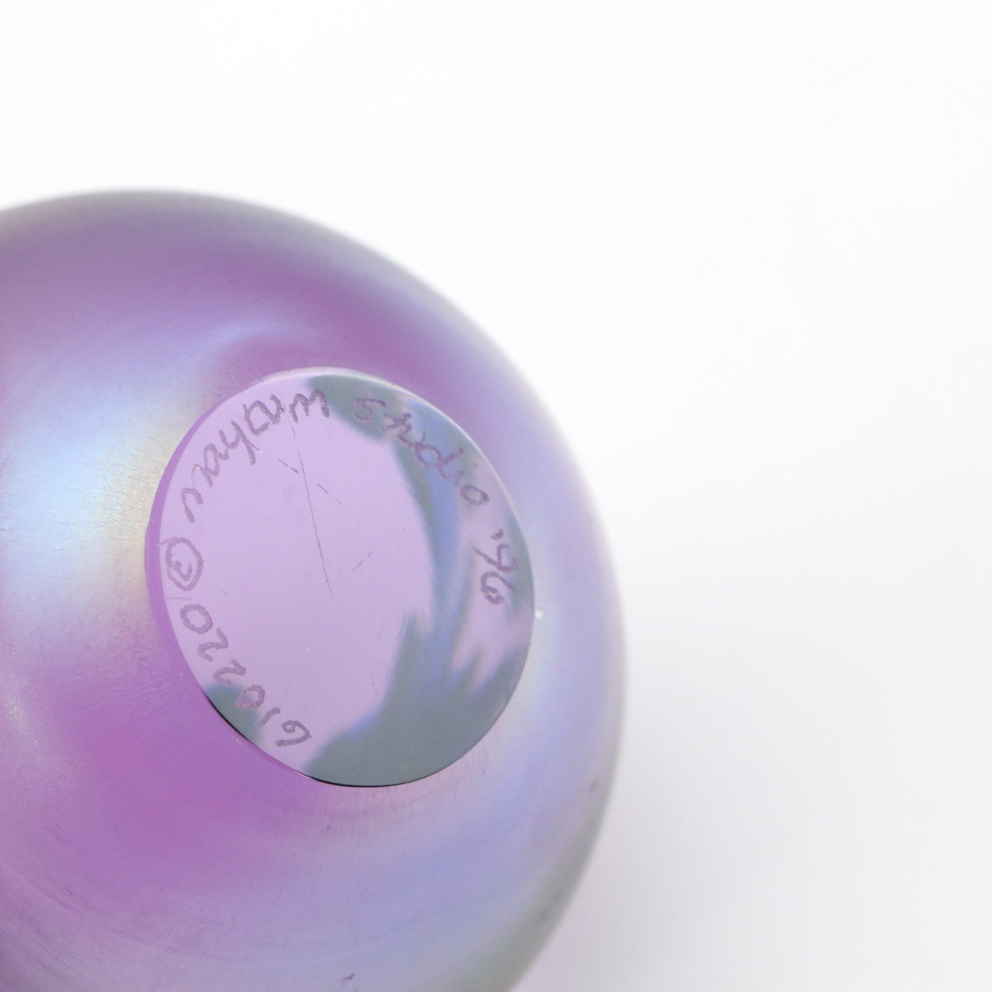 Maytum Studios Lilac Iridescent Glass Paperweight Featured In Collection