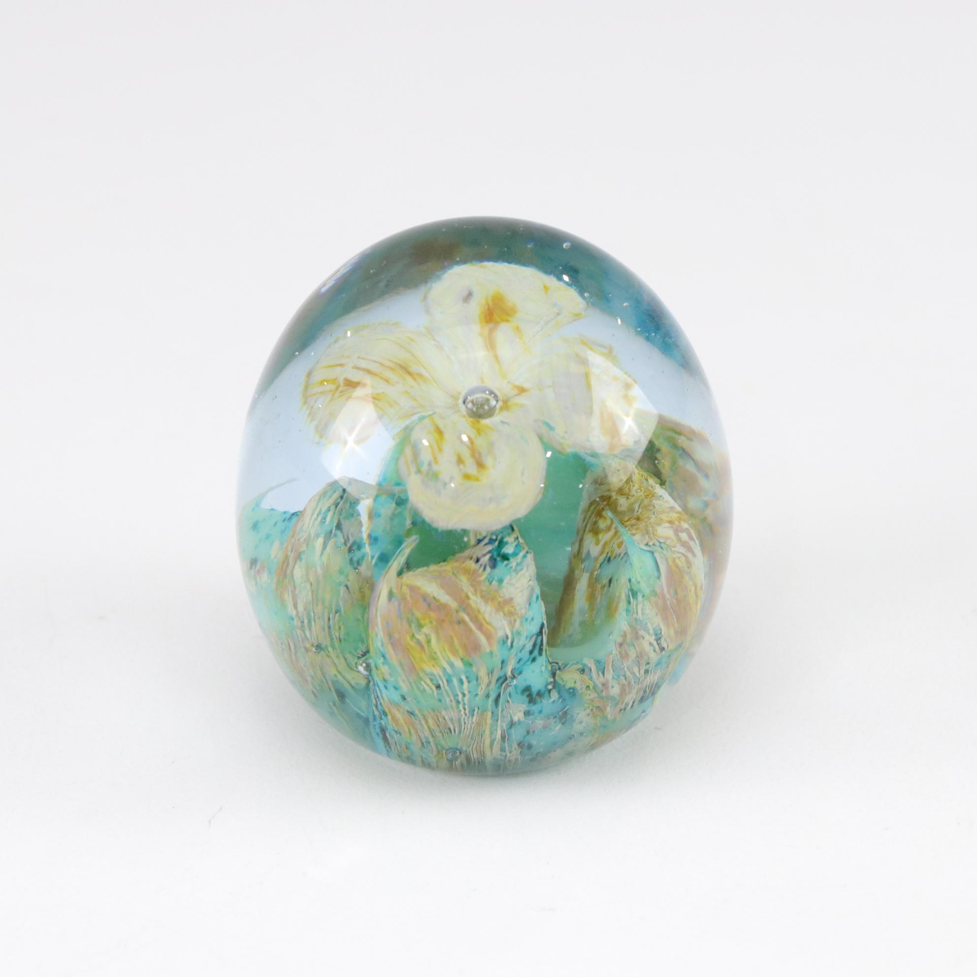 Maytum Studios Lilac Iridescent Glass Paperweight Featured In Collection