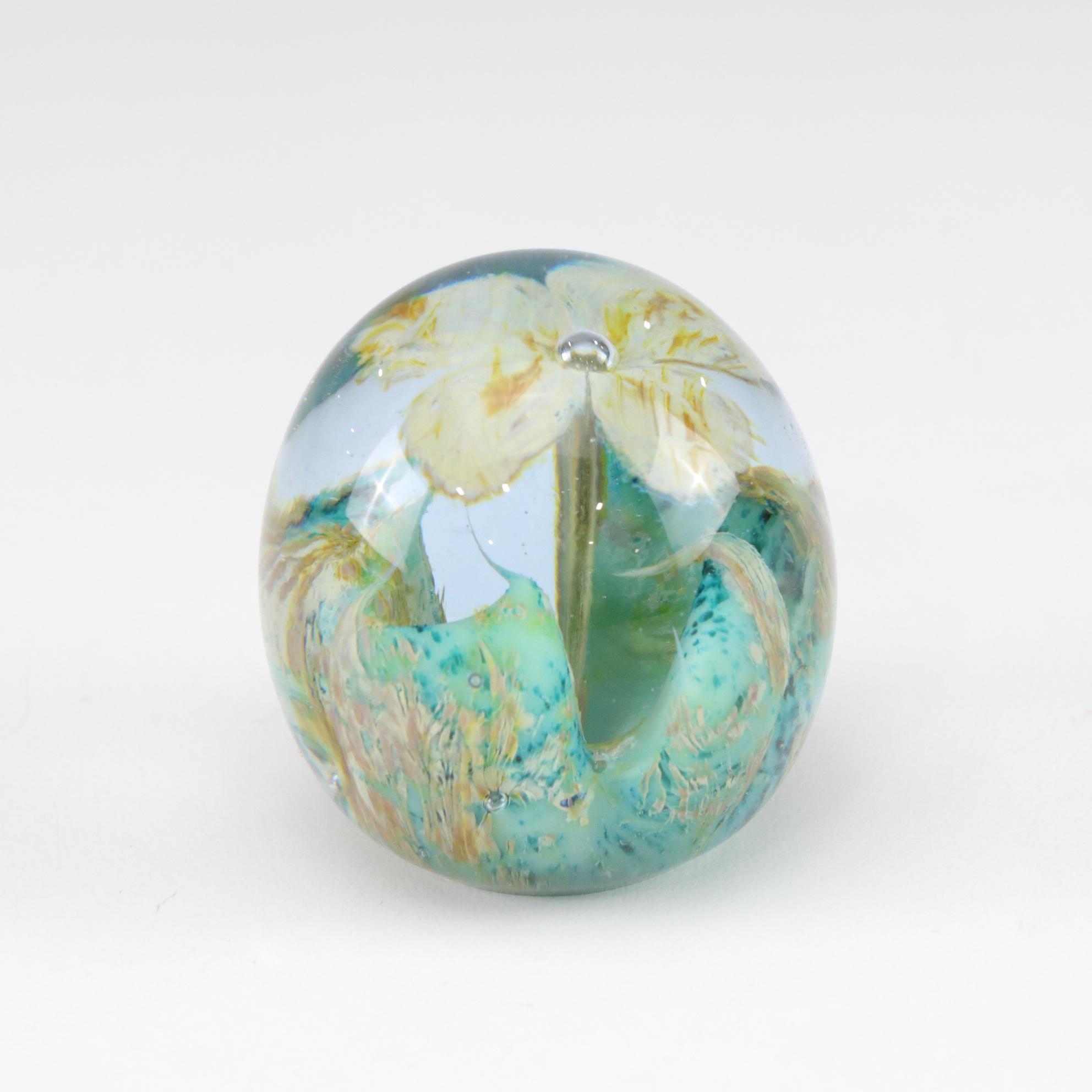 Maytum Studios Lilac Iridescent Glass Paperweight Featured In Collection