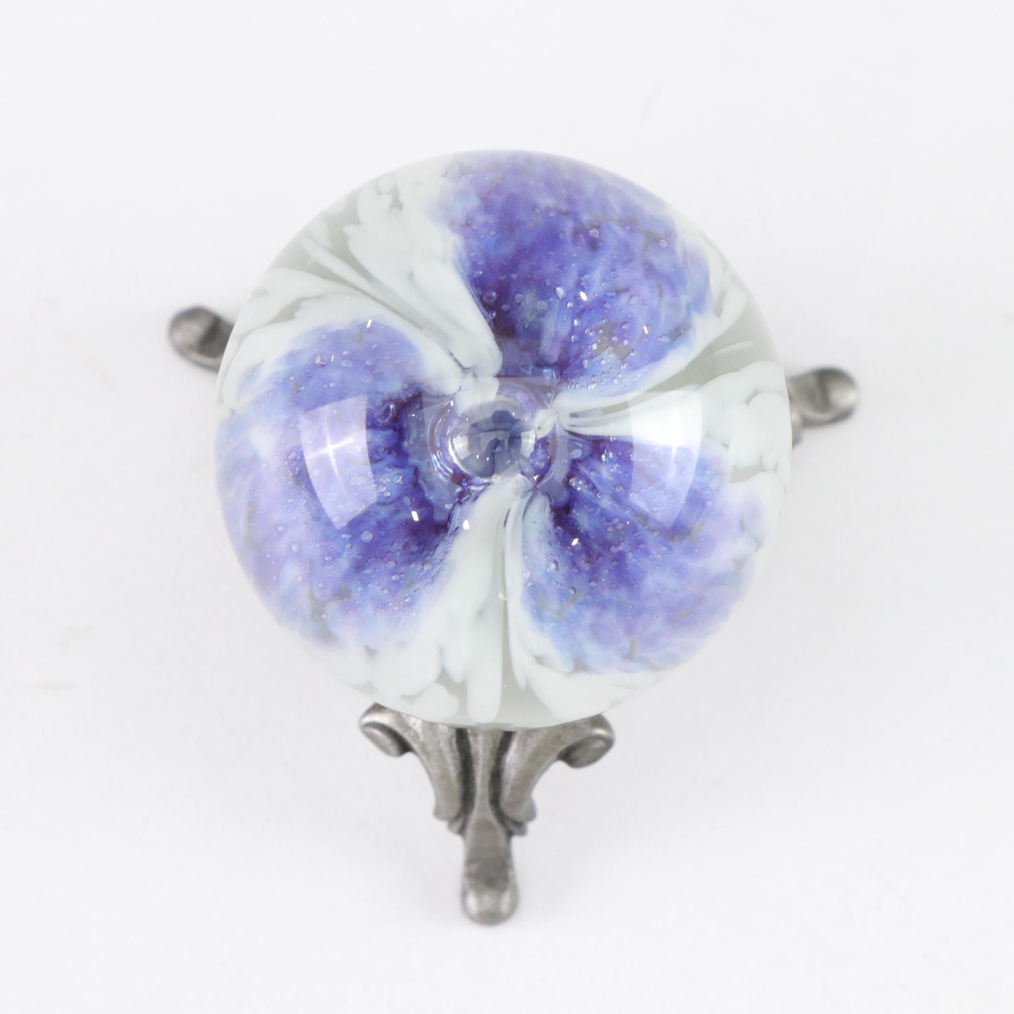 Maytum Studios Lilac Iridescent Glass Paperweight Featured In Collection
