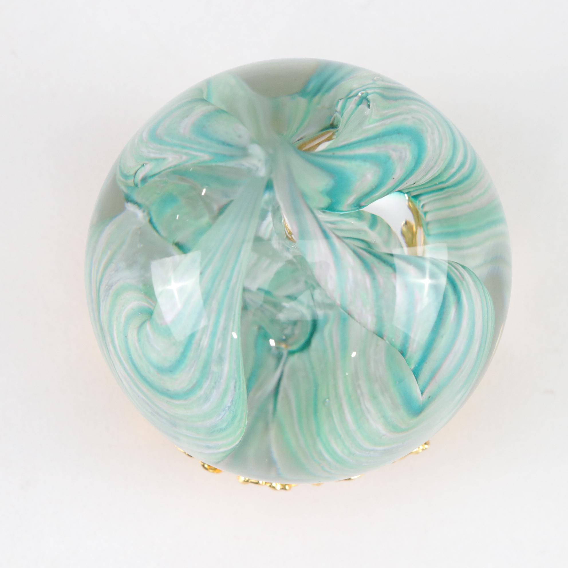 Maytum Studios Lilac Iridescent Glass Paperweight Featured In Collection