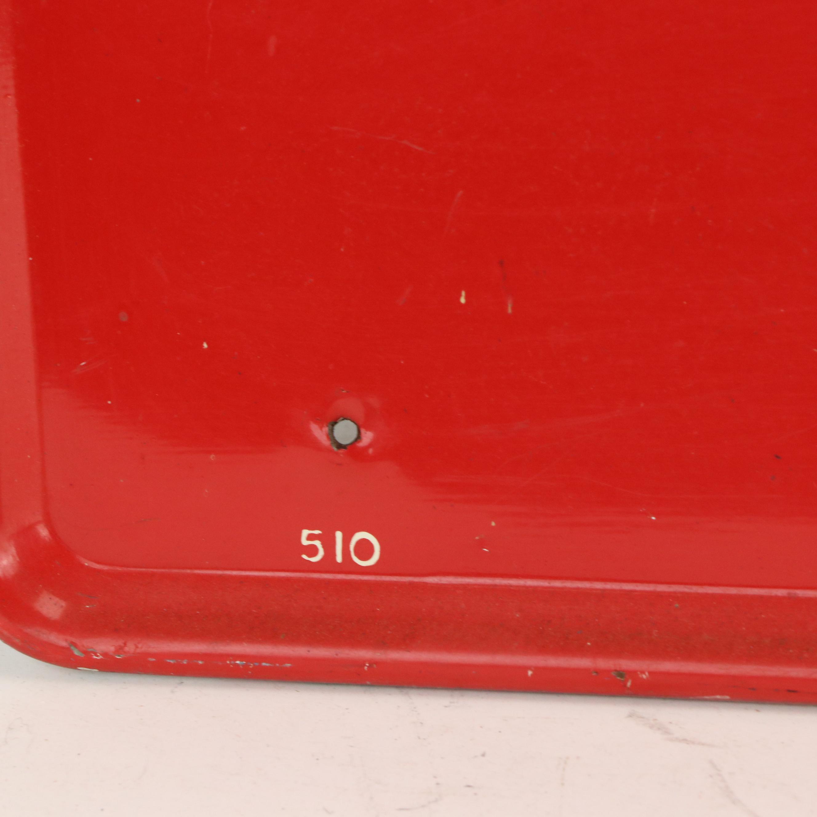 Royal Crown Cola Enamel and Pressed Metal Wall Sign, Mid to Late 20th Century