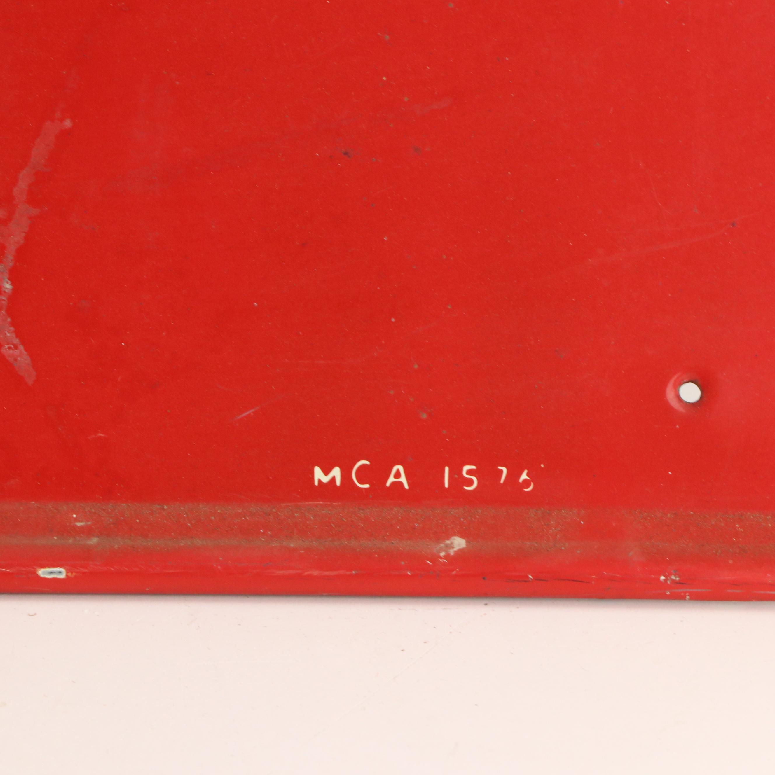 Royal Crown Cola Enamel and Pressed Metal Wall Sign, Mid to Late 20th Century