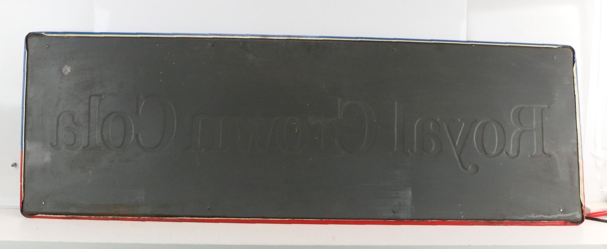 Royal Crown Cola Enamel and Pressed Metal Wall Sign, Mid to Late 20th Century