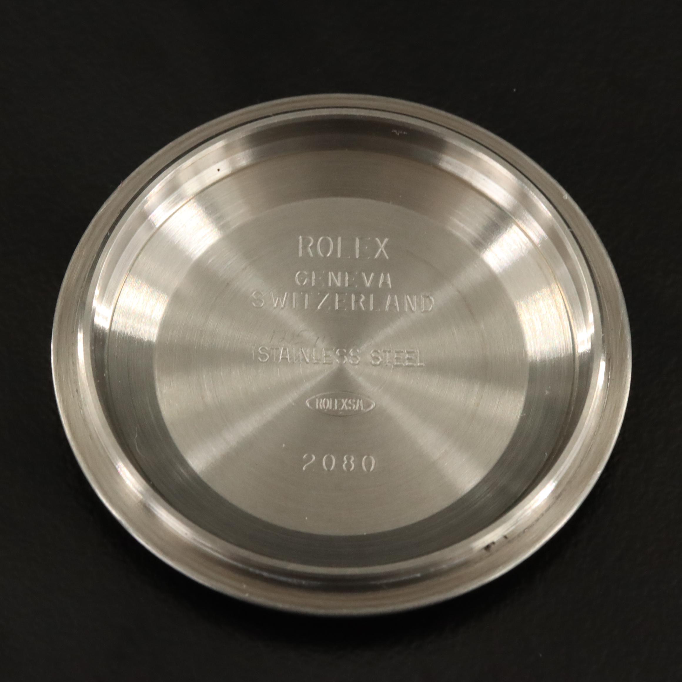 2007 Rolex Silver Roman Dial White Gold and Steel Datejust Watch