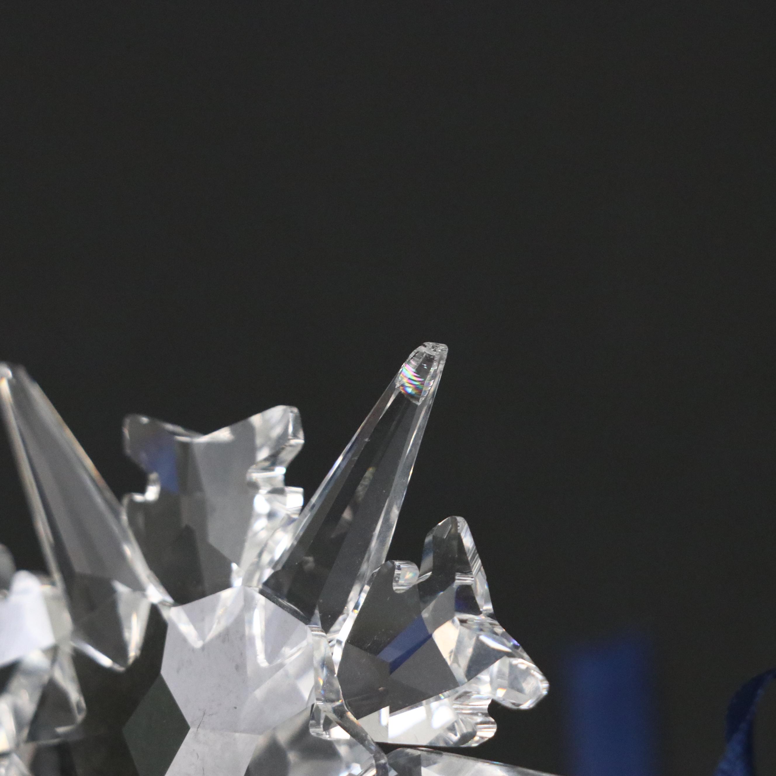 Swarovski Crystal Annual Snowflake Ornaments, 2002, 2007 & 2008