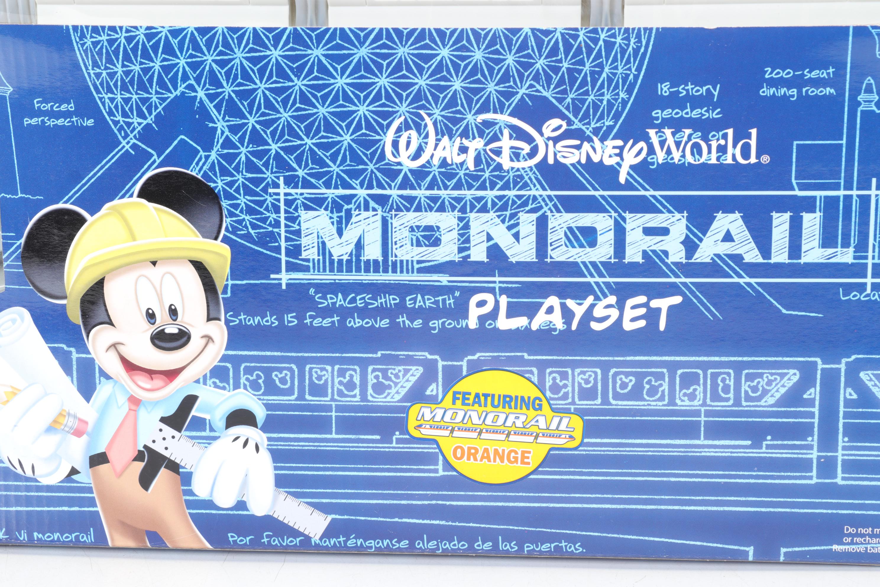 Walt Disney World Monorail Playset with Curved Track Packs