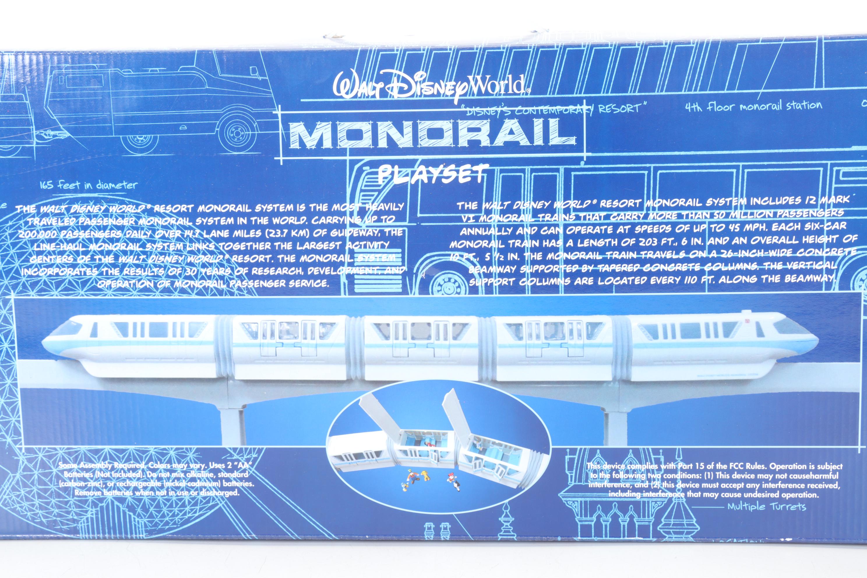 Walt Disney World Monorail Playset with Curved Track Packs
