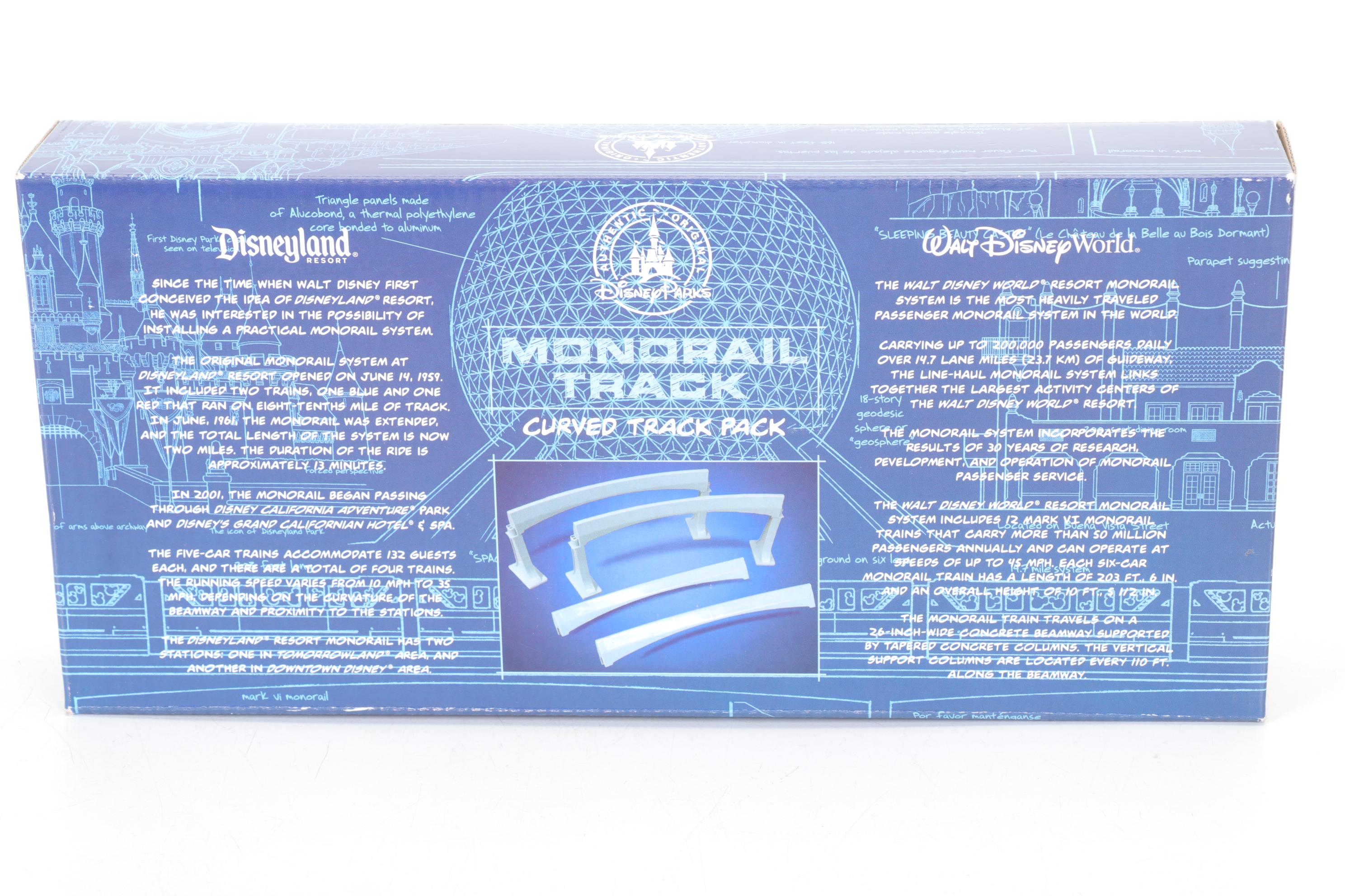 Walt Disney World Monorail Playset with Curved Track Packs