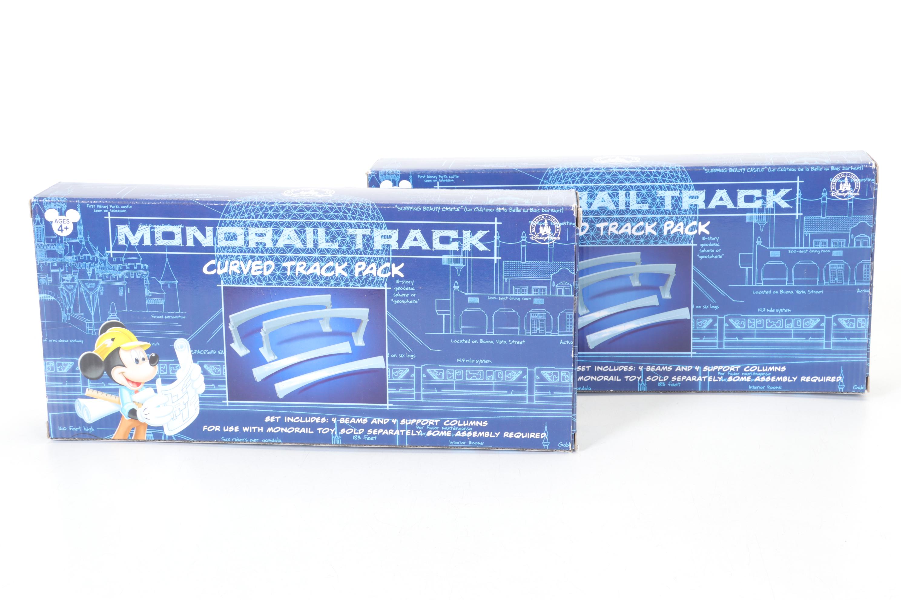 Walt Disney World Monorail Playset with Curved Track Packs