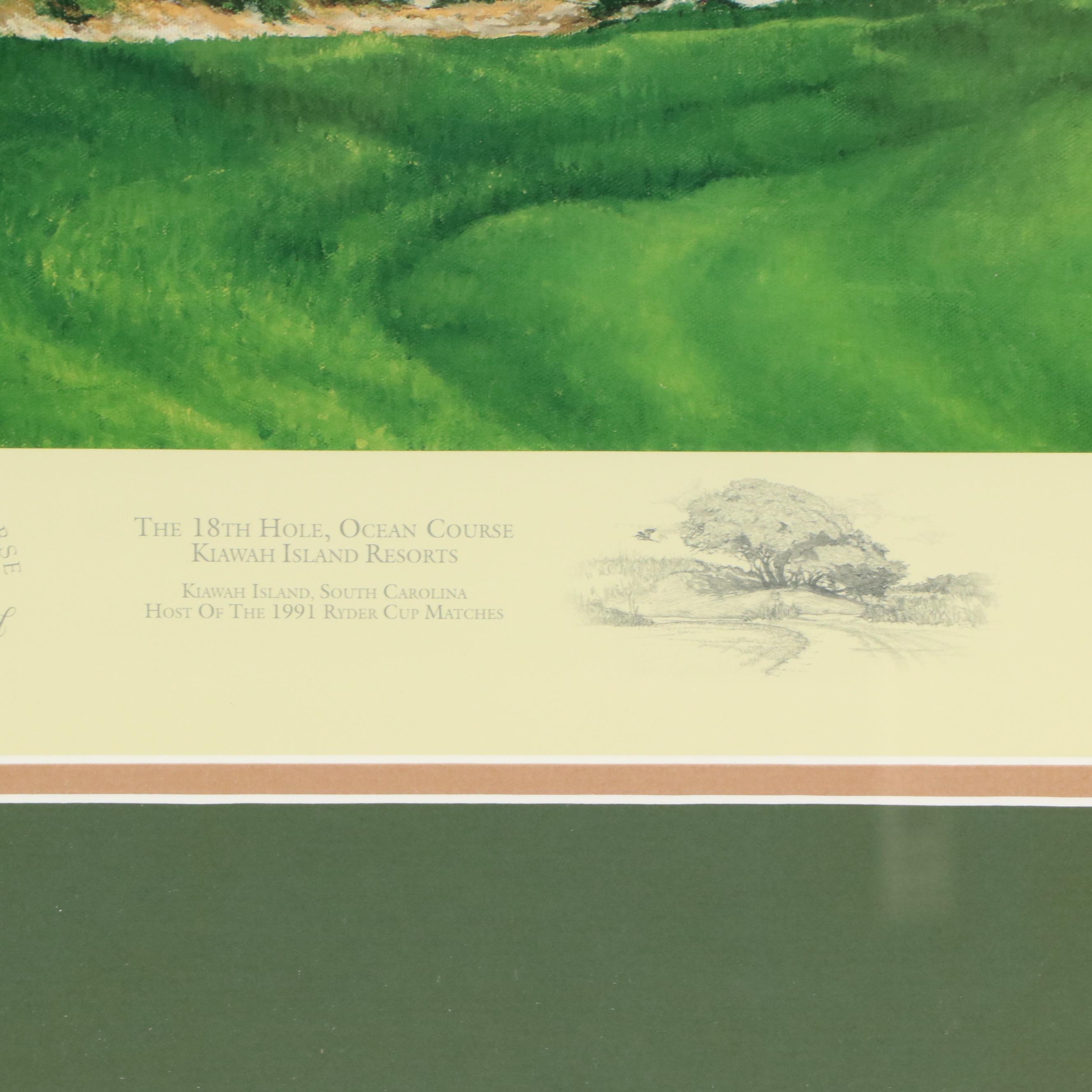 Offset Lithograph "The 18th Hole, Ocean Course," 1991