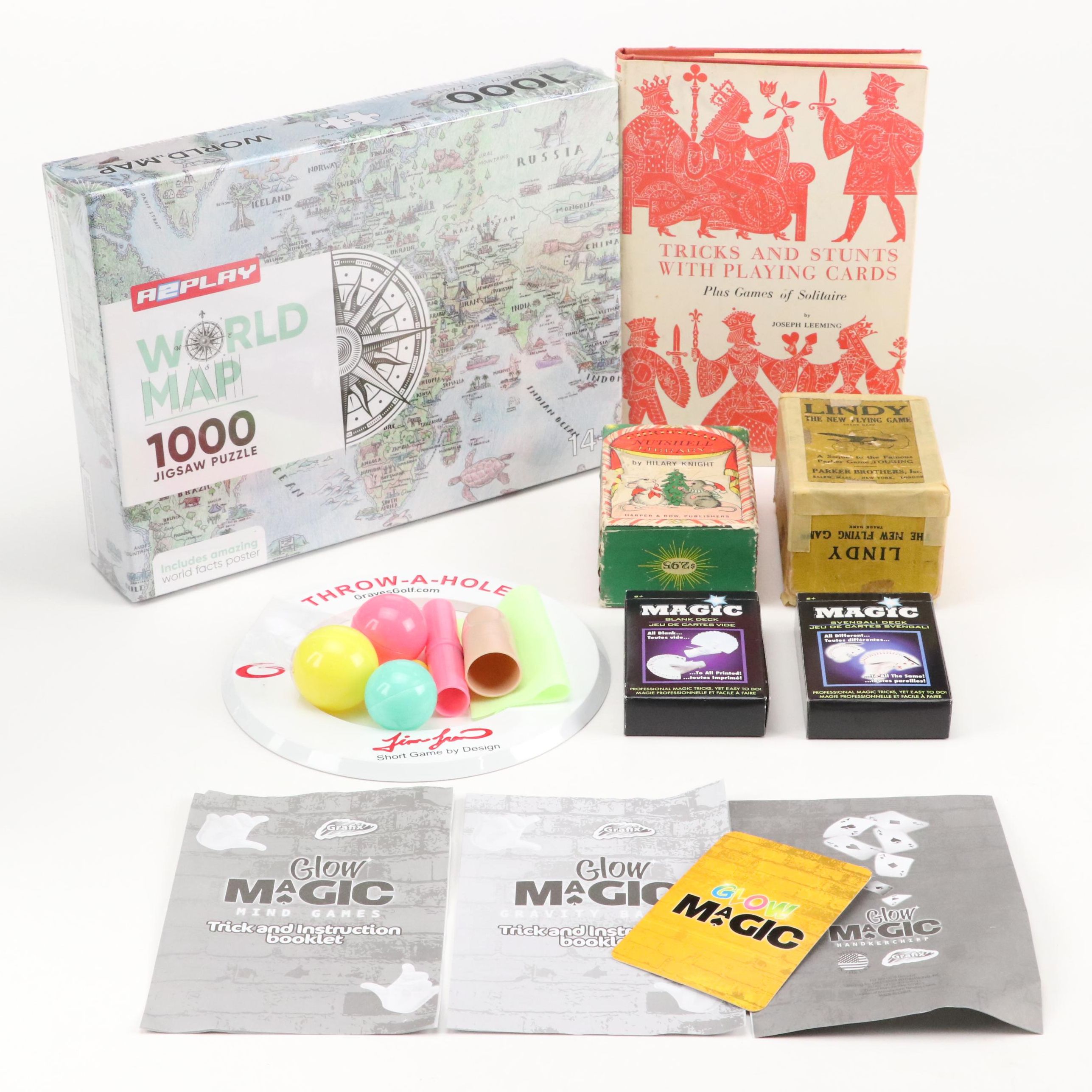 Replay World Map 1000 Pc. Jigsaw Puzzle with Lindy Flying Game and More