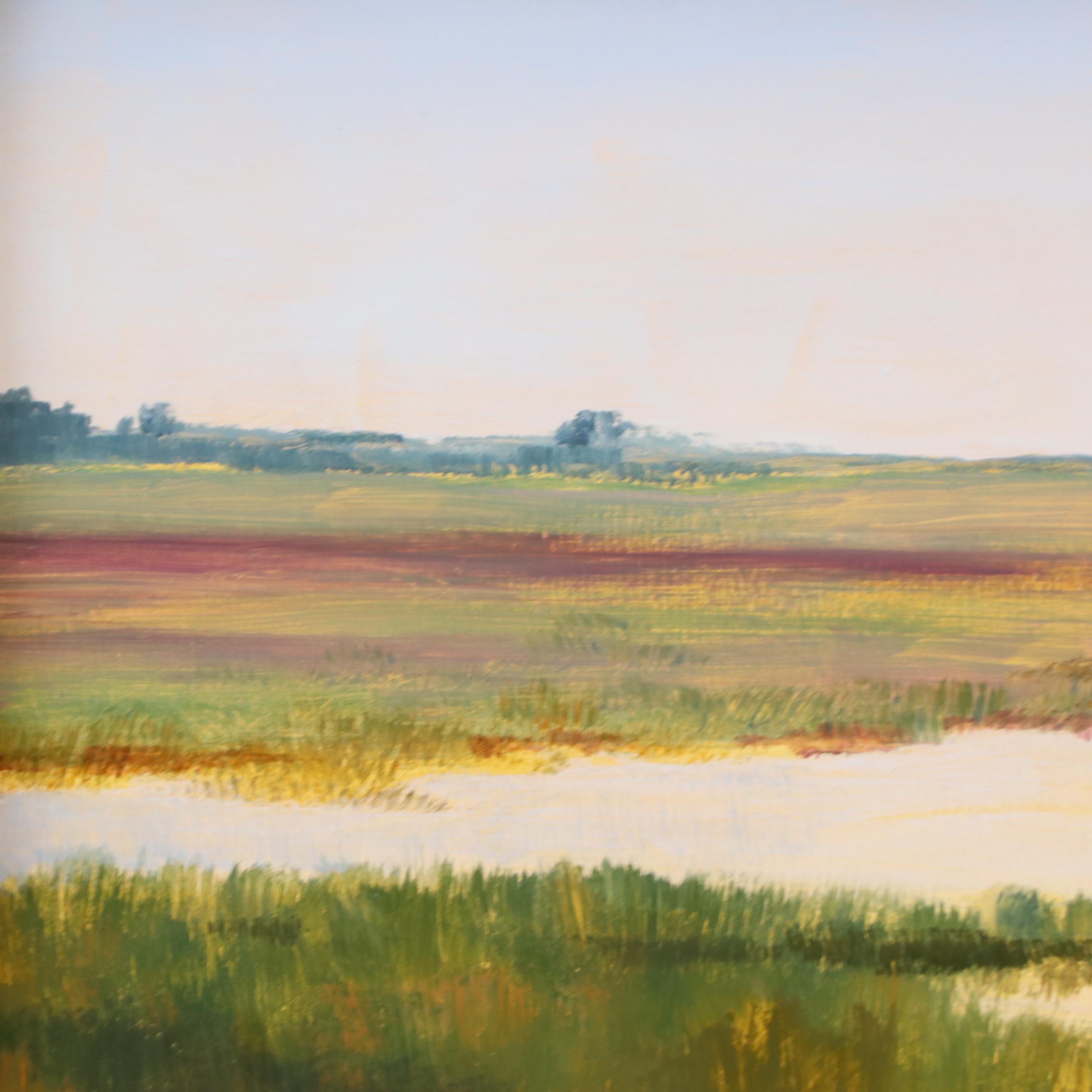 Kathy Tortorella Lowcountry Marsh Landscape Oil Painting, 21st Century