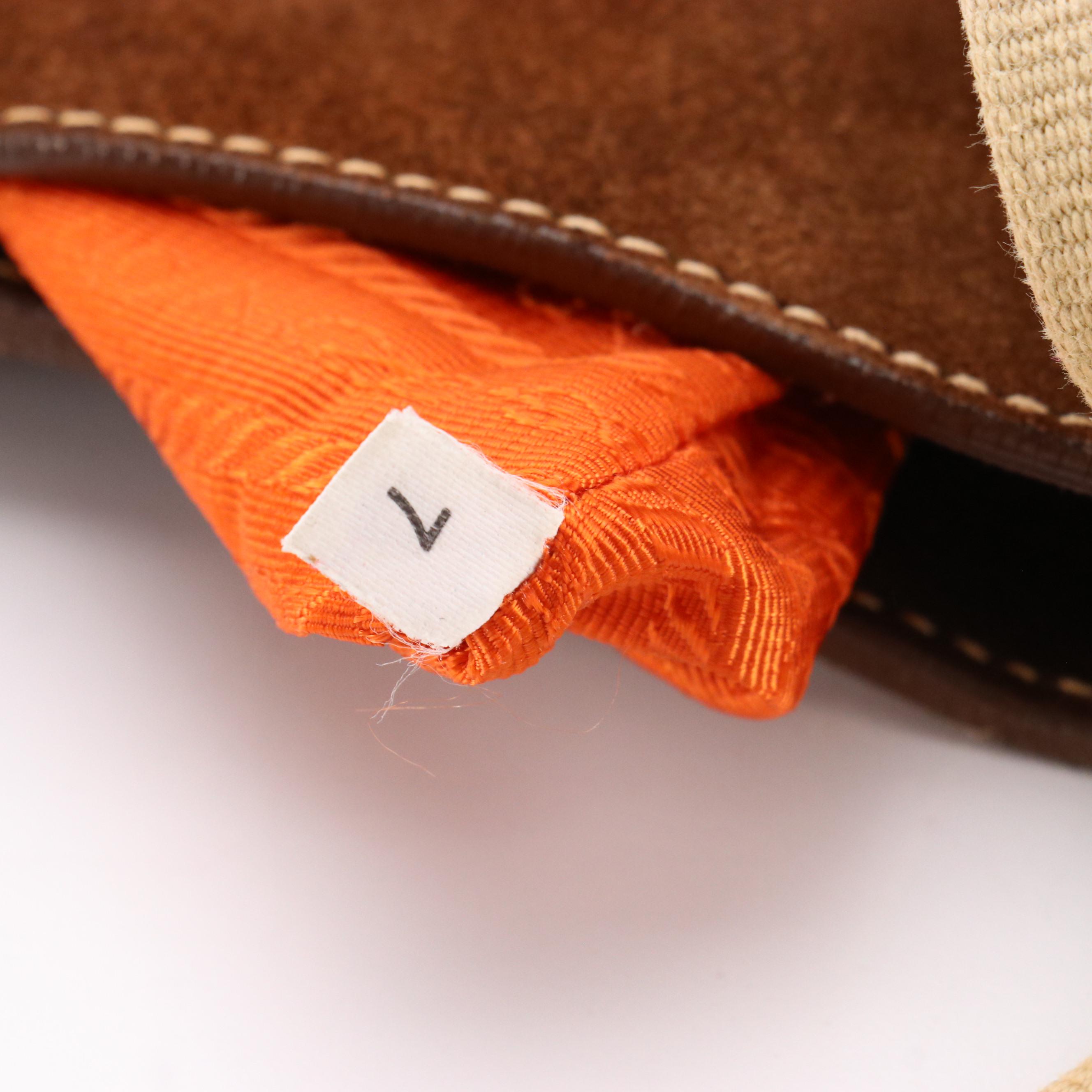 Prada Canapa Brown Suede Marine Sea Life Appliqué Shoulder Tote