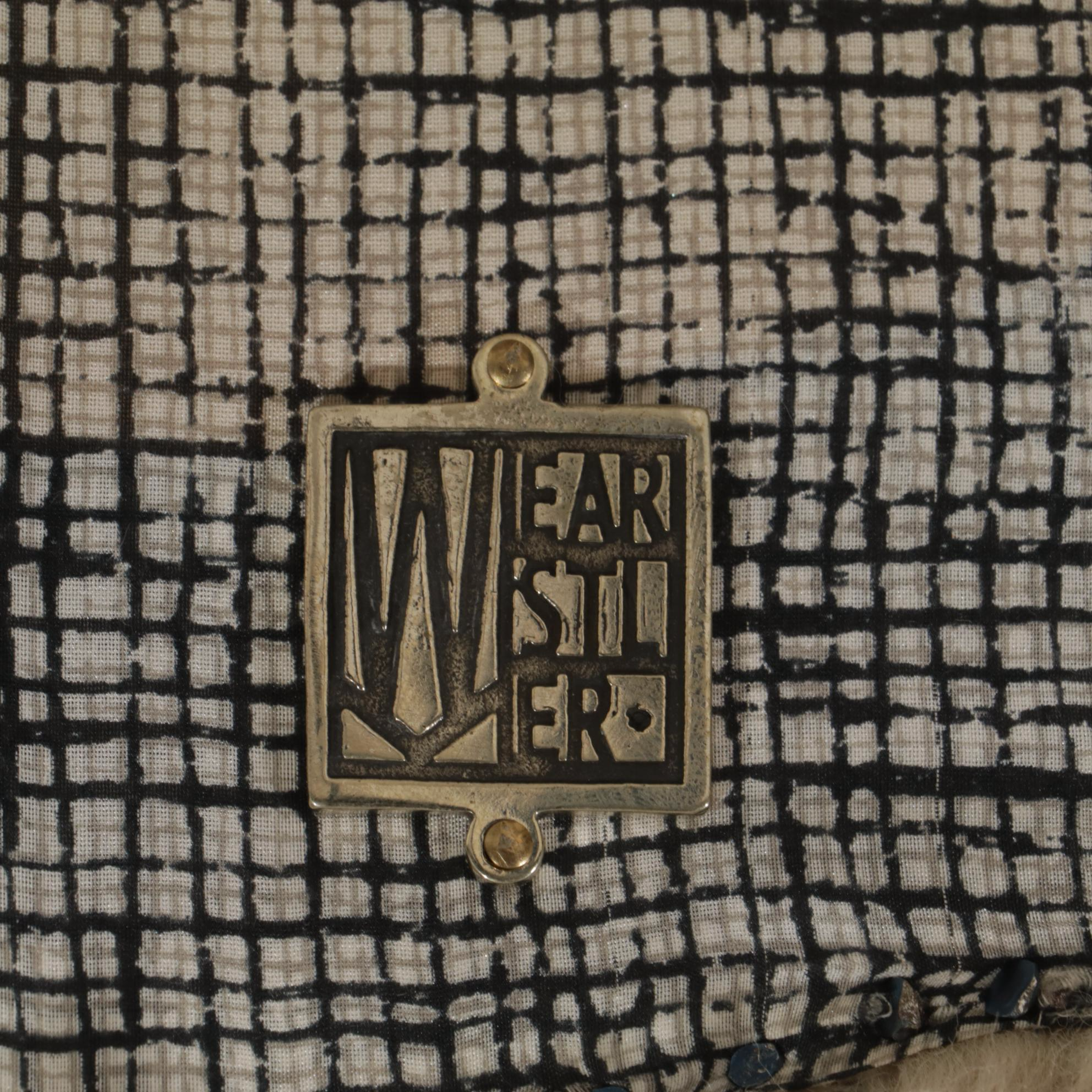 Contemporary Kelly Wearstler Studio Dining Chairs with Fur Upholstery, Pair