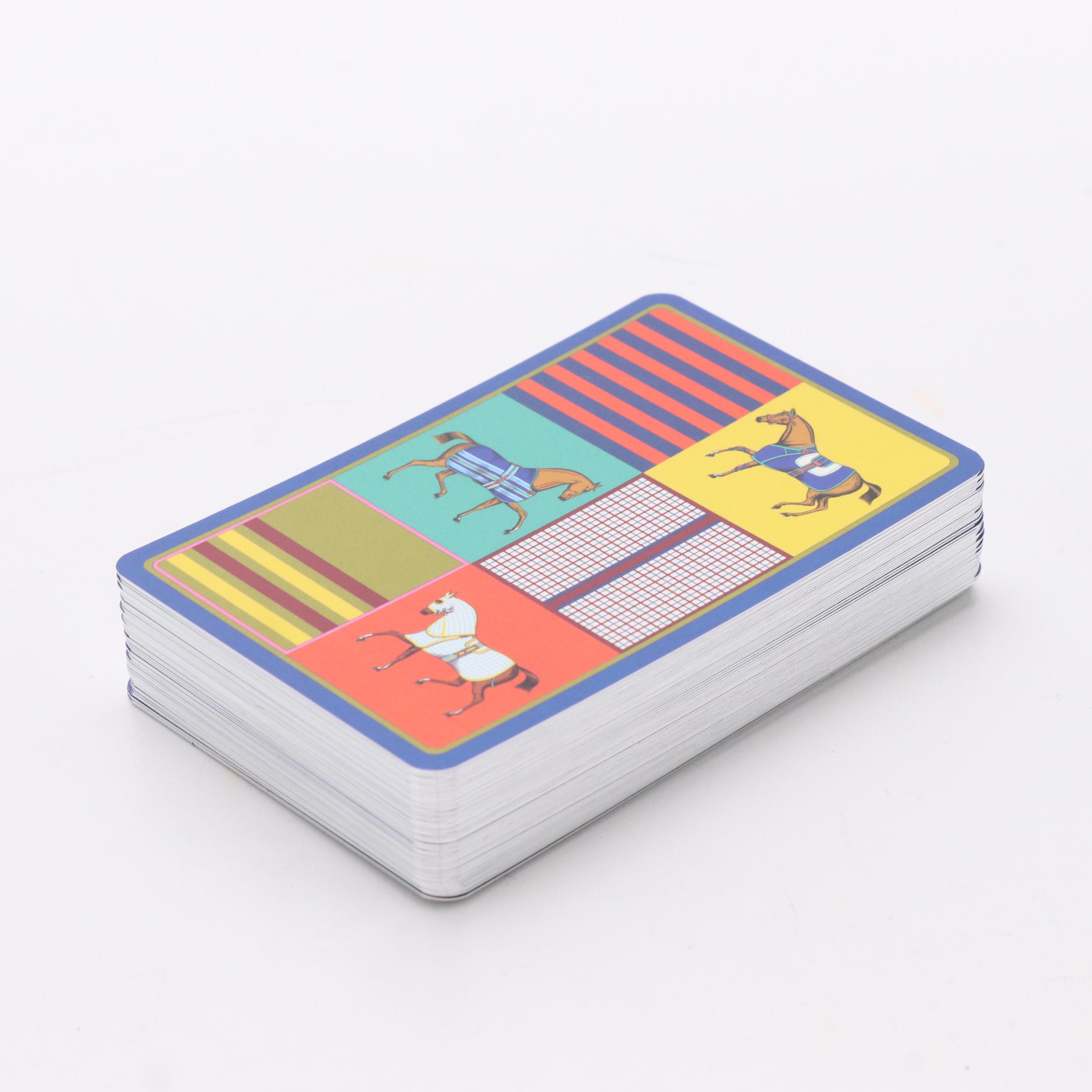 Hermès Set of Couvertures Nouvelles Poker Playing Cards with Box